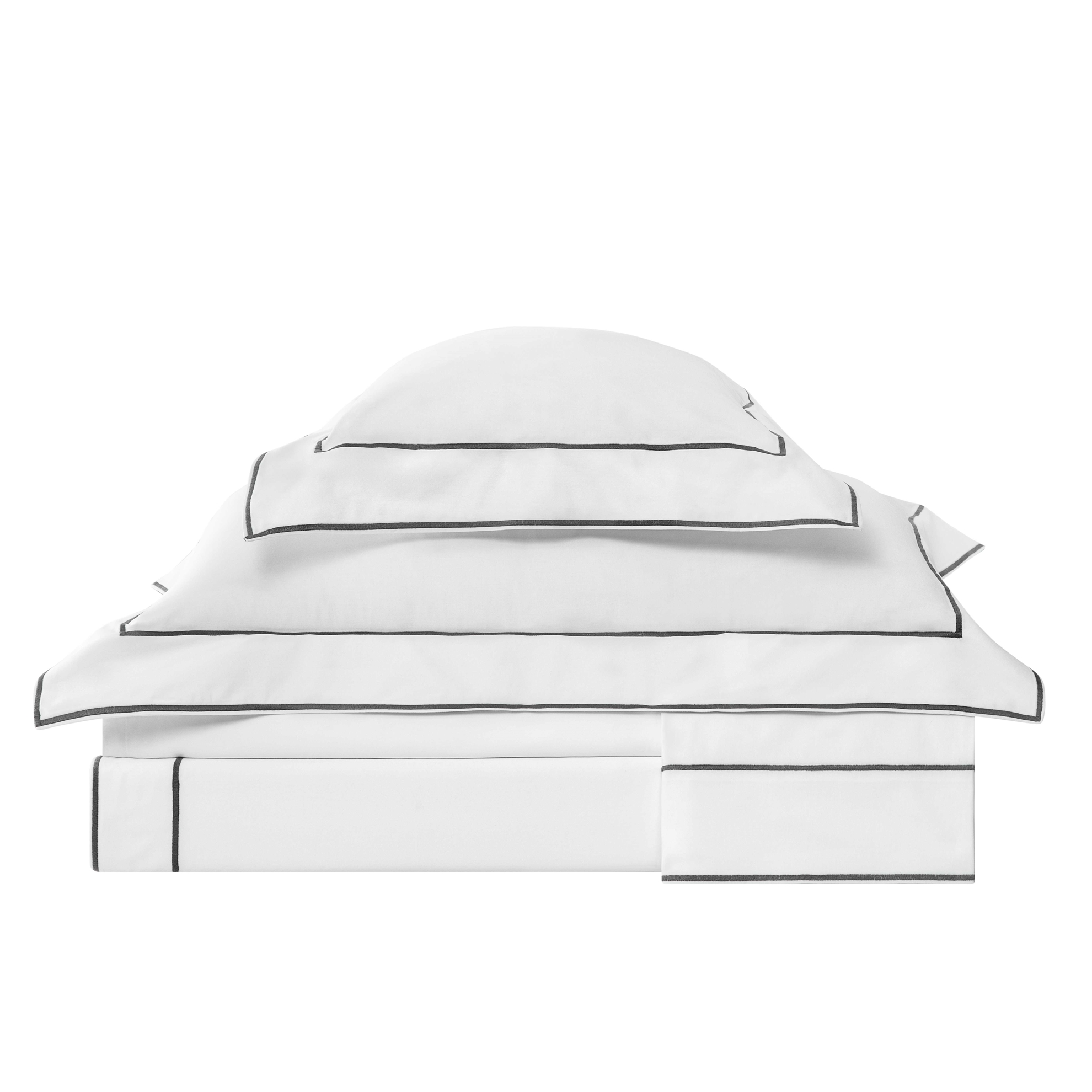 resm Valeron Duo Saten King Nevresim Takımı Antrasit