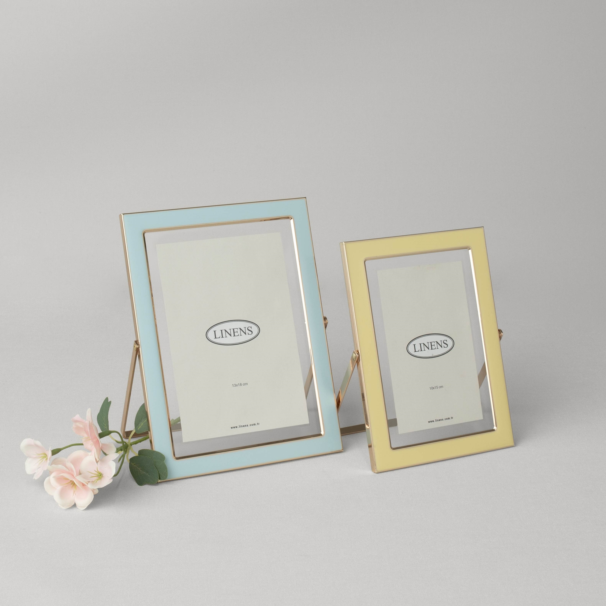 resm Linens Metal Solley 13x18 cm Çerçeve Mavi