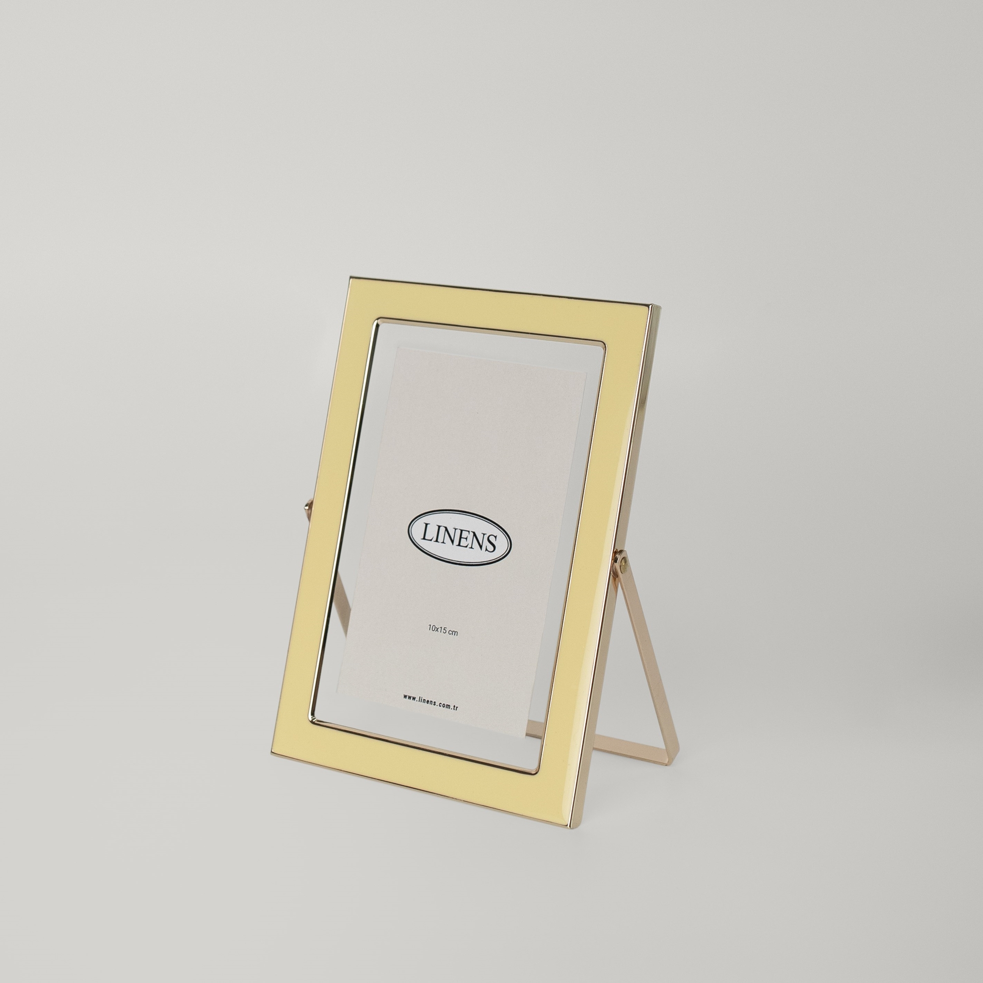 resm Linens Metal Solley 10x15 cm Çerçeve Sarı