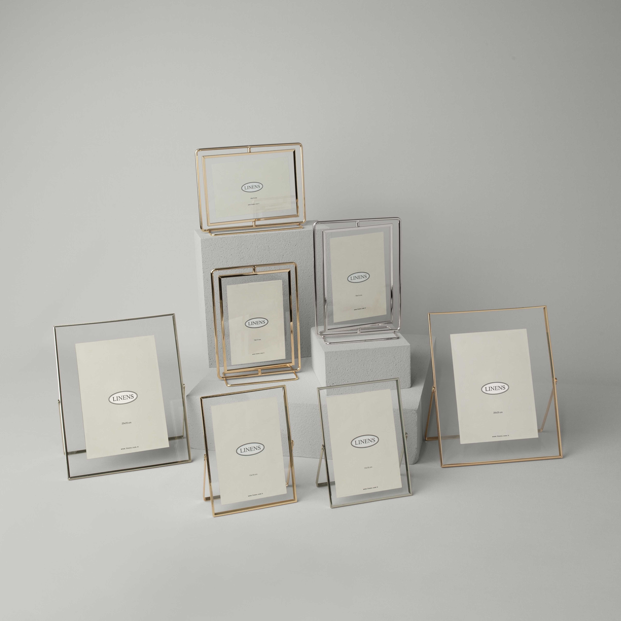 resm Linens Metal Stark 13x18 cm Çerçeve Gümüş