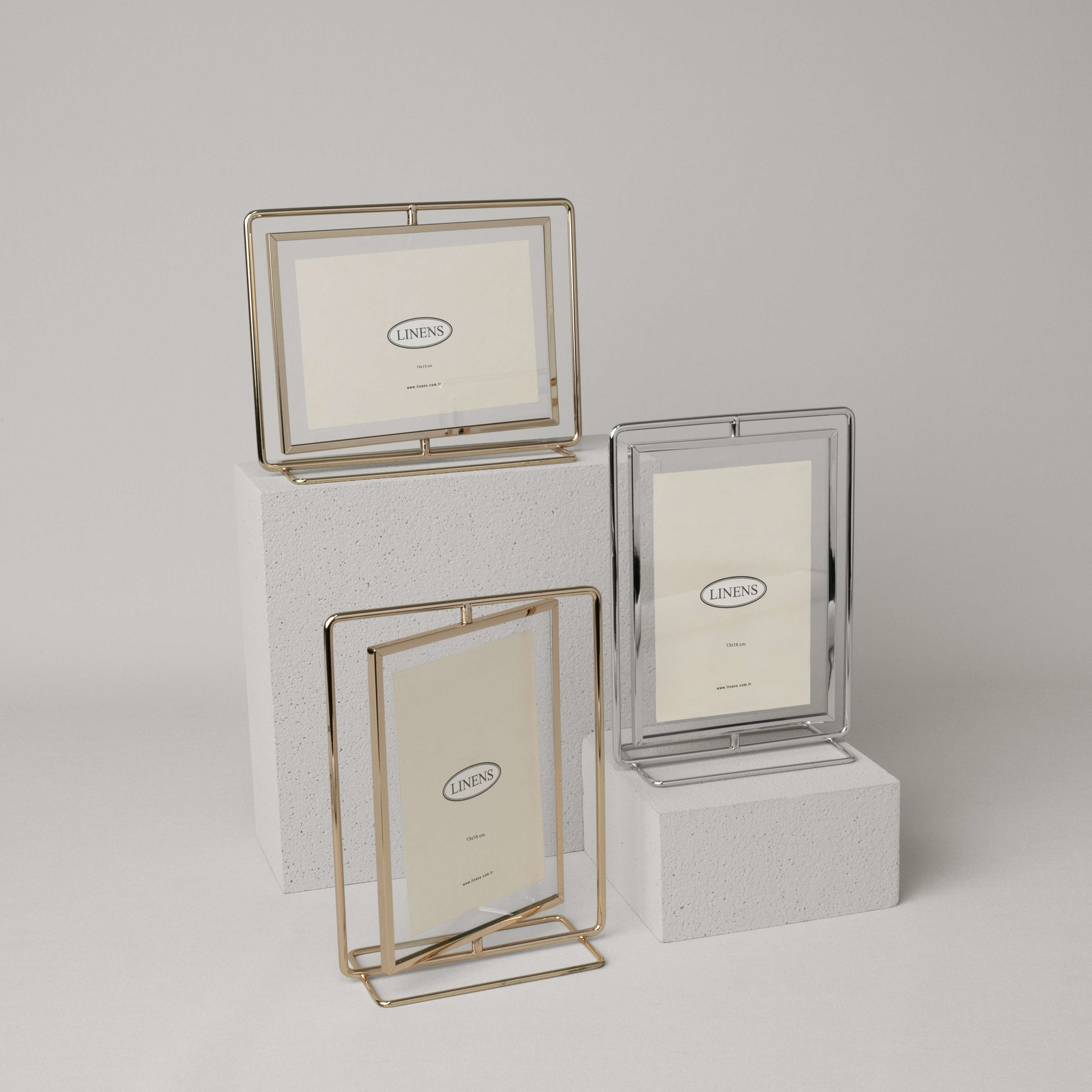 resm Linens Metal Linery 13x18 cm Çerçeve Gümüş