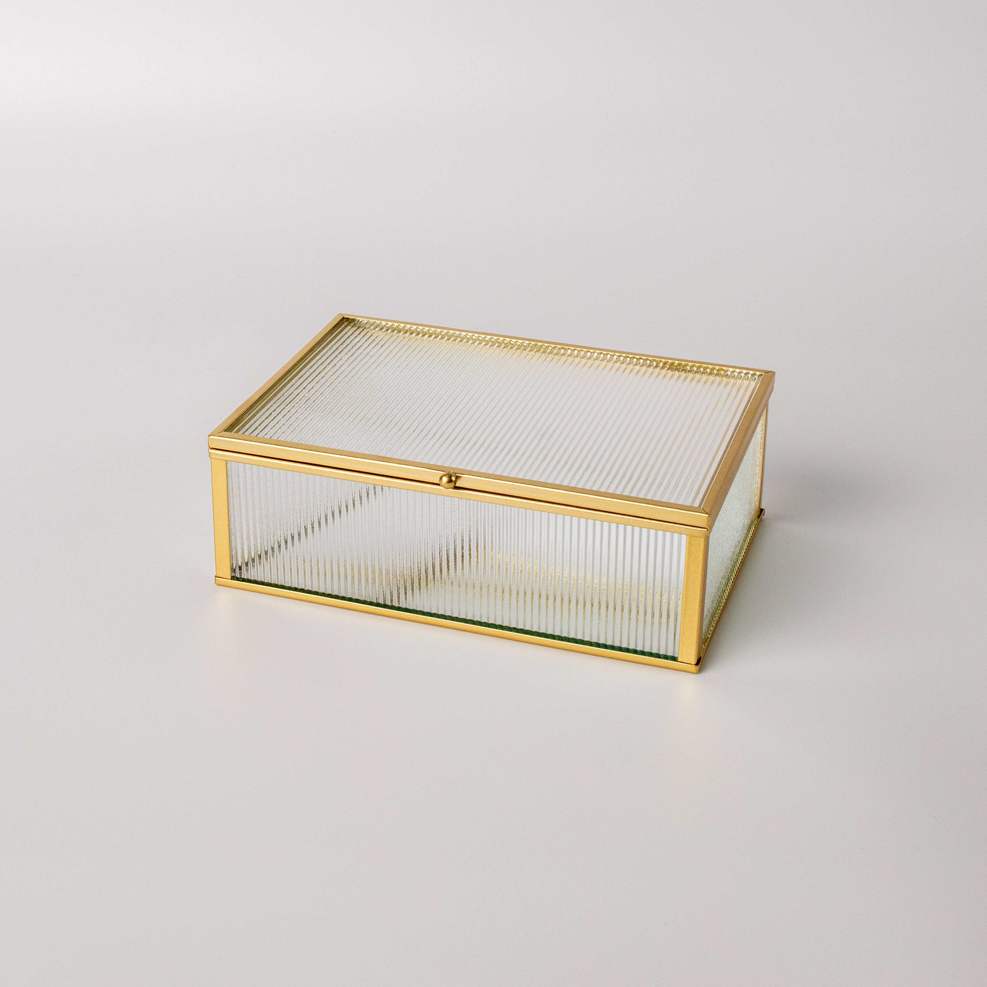 resm Linens Laveta 18x13x6 cm Dekoratif Kutu Gold