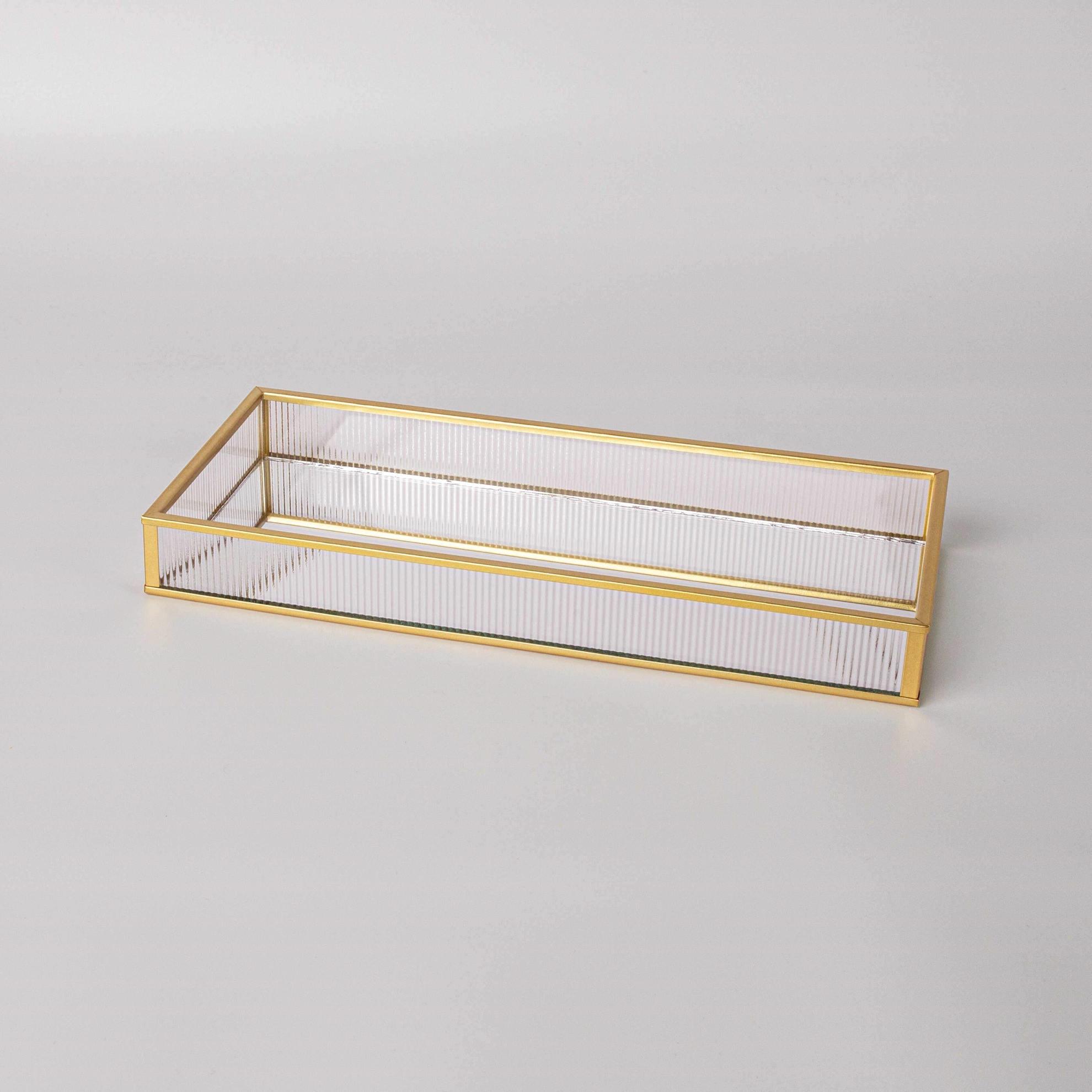 resm Linens Laveta 30x13x3,5 cm Dekoratif Tepsi Gold