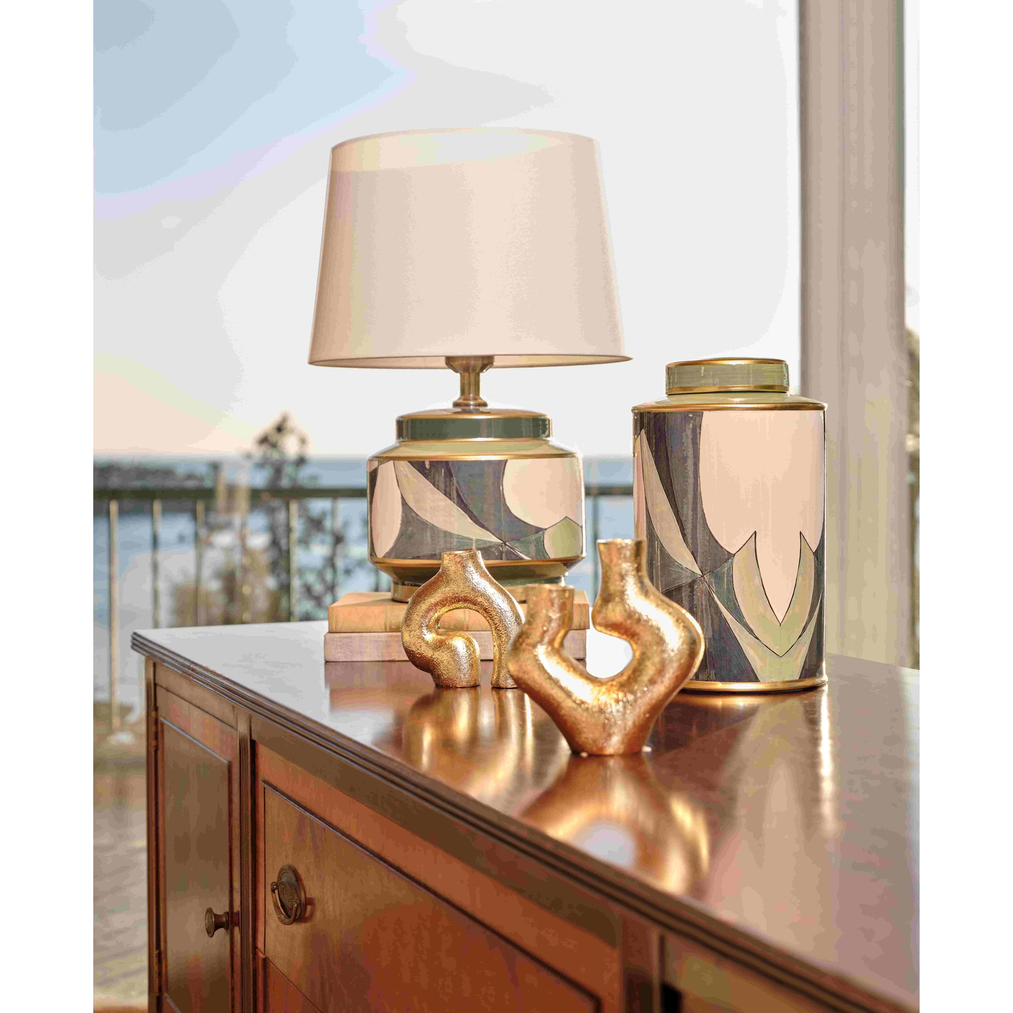 resm Linens Florian Porselen 17x17x28 cm Küp