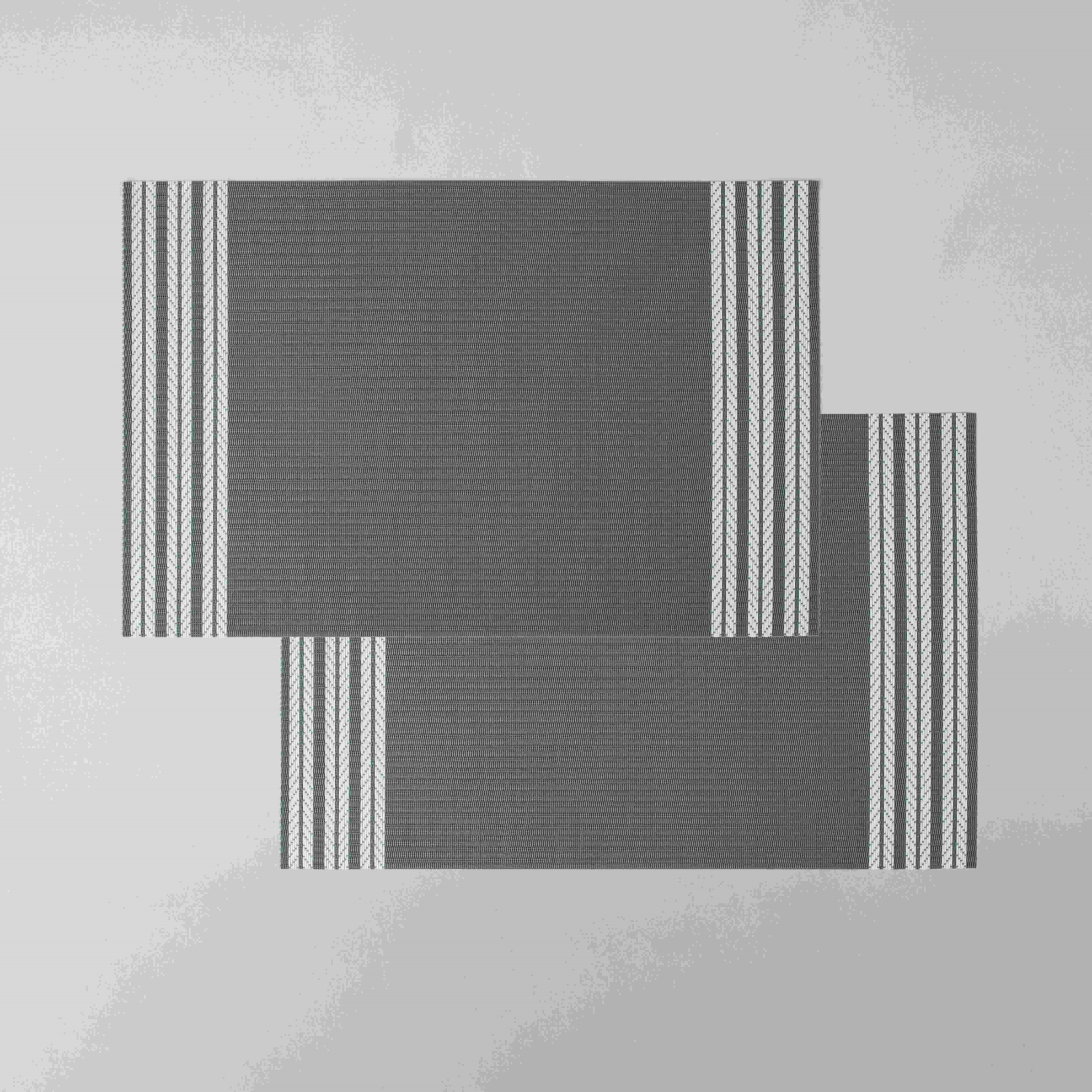 resm Linens Flavor 2'li 45x30 cm Amerikan Servisi Antrasit