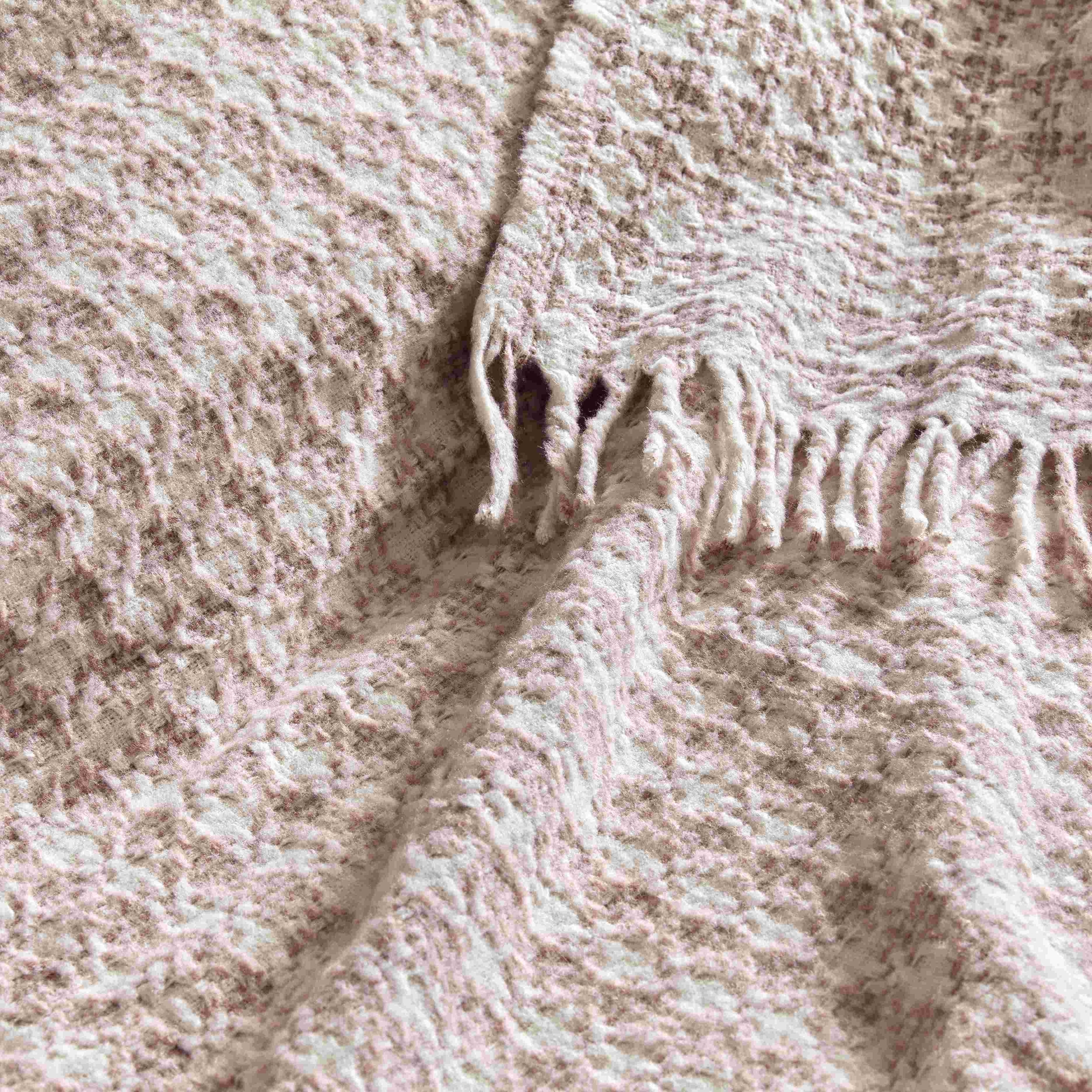 resm Linens Plumea Throw / Tv Battaniyesi Gül Kurusu Tek Kişilik