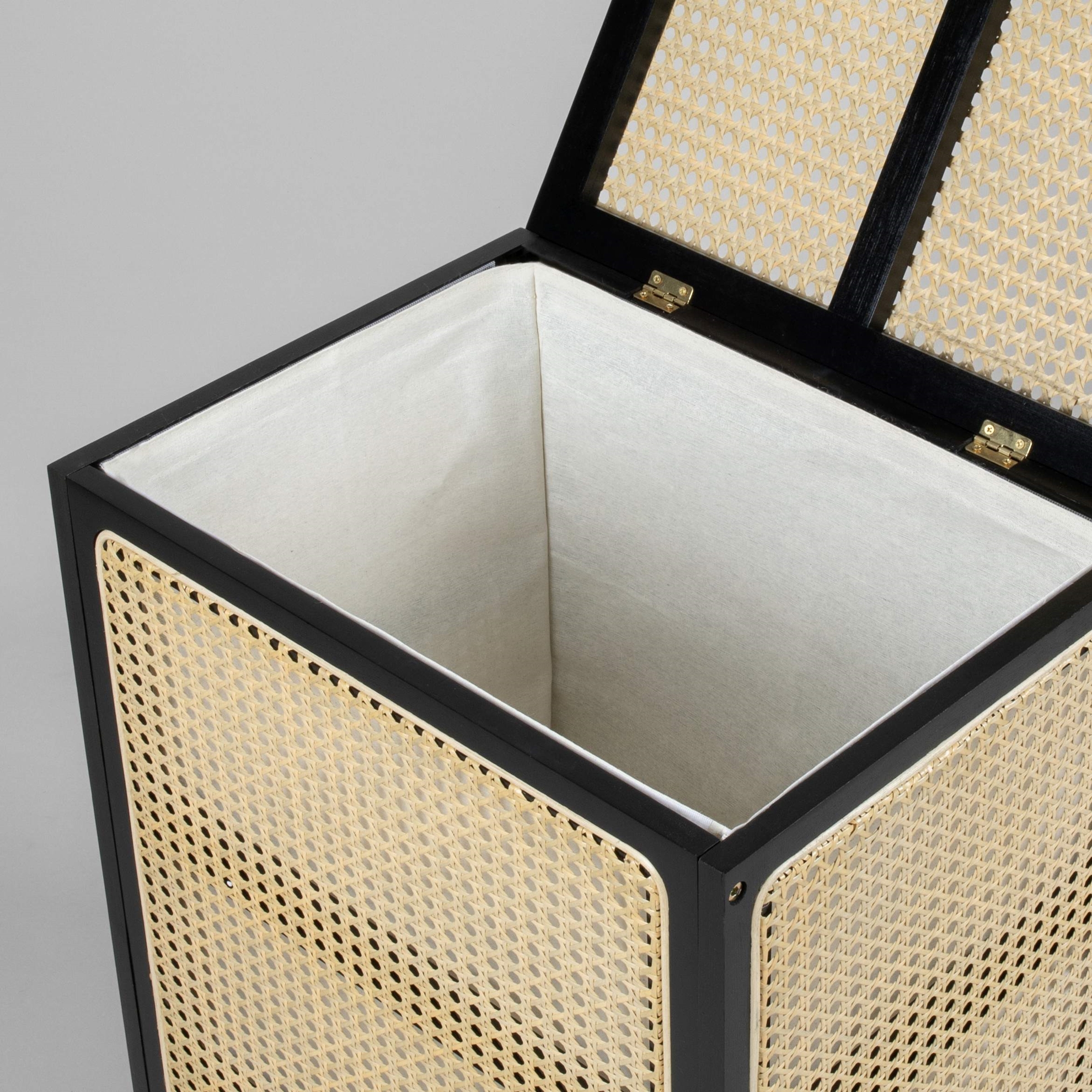 resm Linens Luther Çamaşır Sepeti 45x33x60 cm Siyah