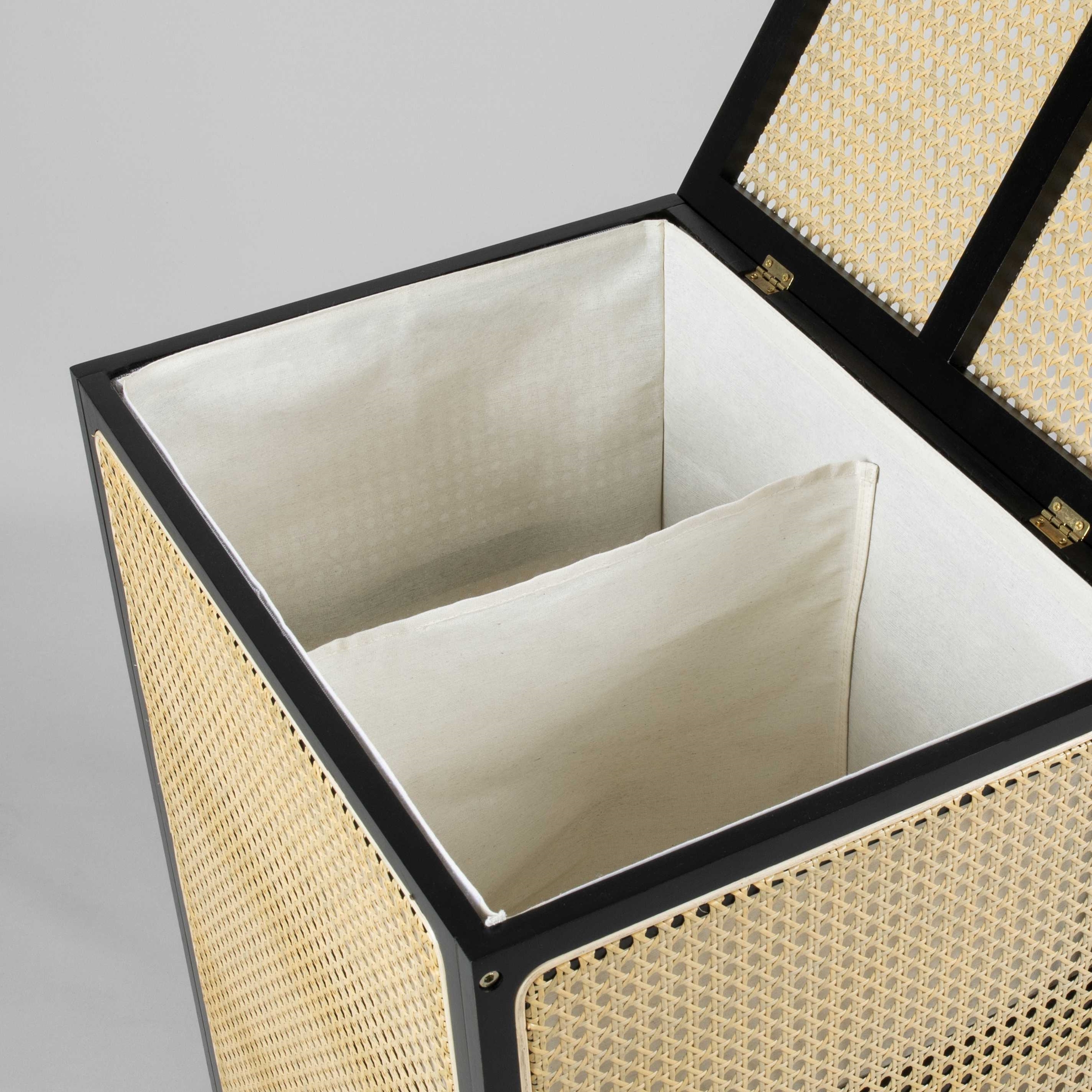 resm Linens Luther Çamaşır Sepeti 53x39x65 cm Siyah