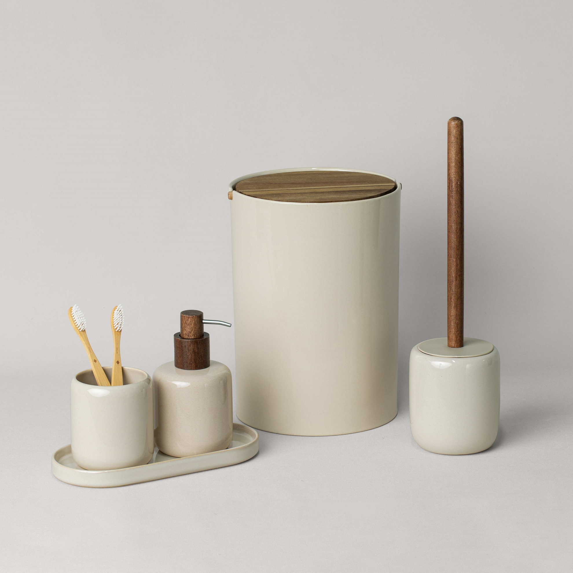 resm Linens Trina Banyo Tepsisi 25x12x2 Cm Krem