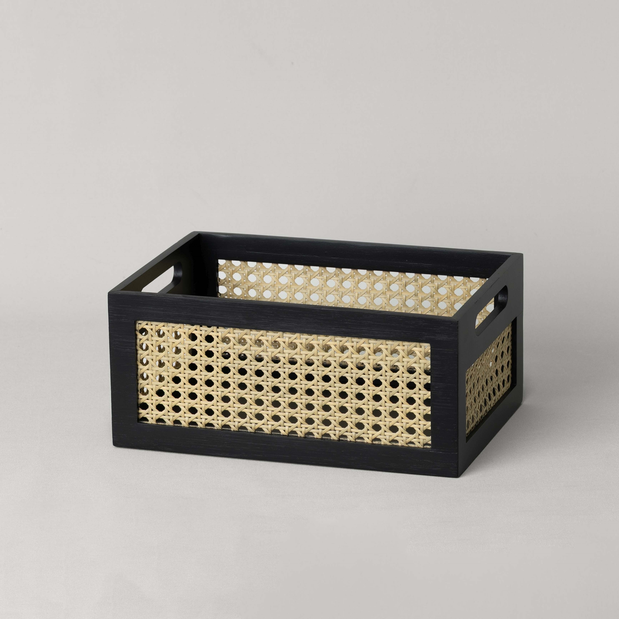 resm Linens Luther 29X20X13 cm Düzenleyici Sepet Siyah