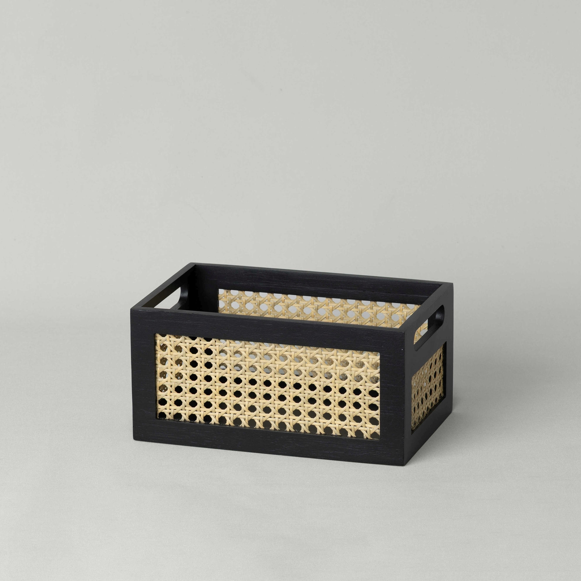 resm Linens Luther 25X16X12,3 cm Düzenleyici Sepet Siyah