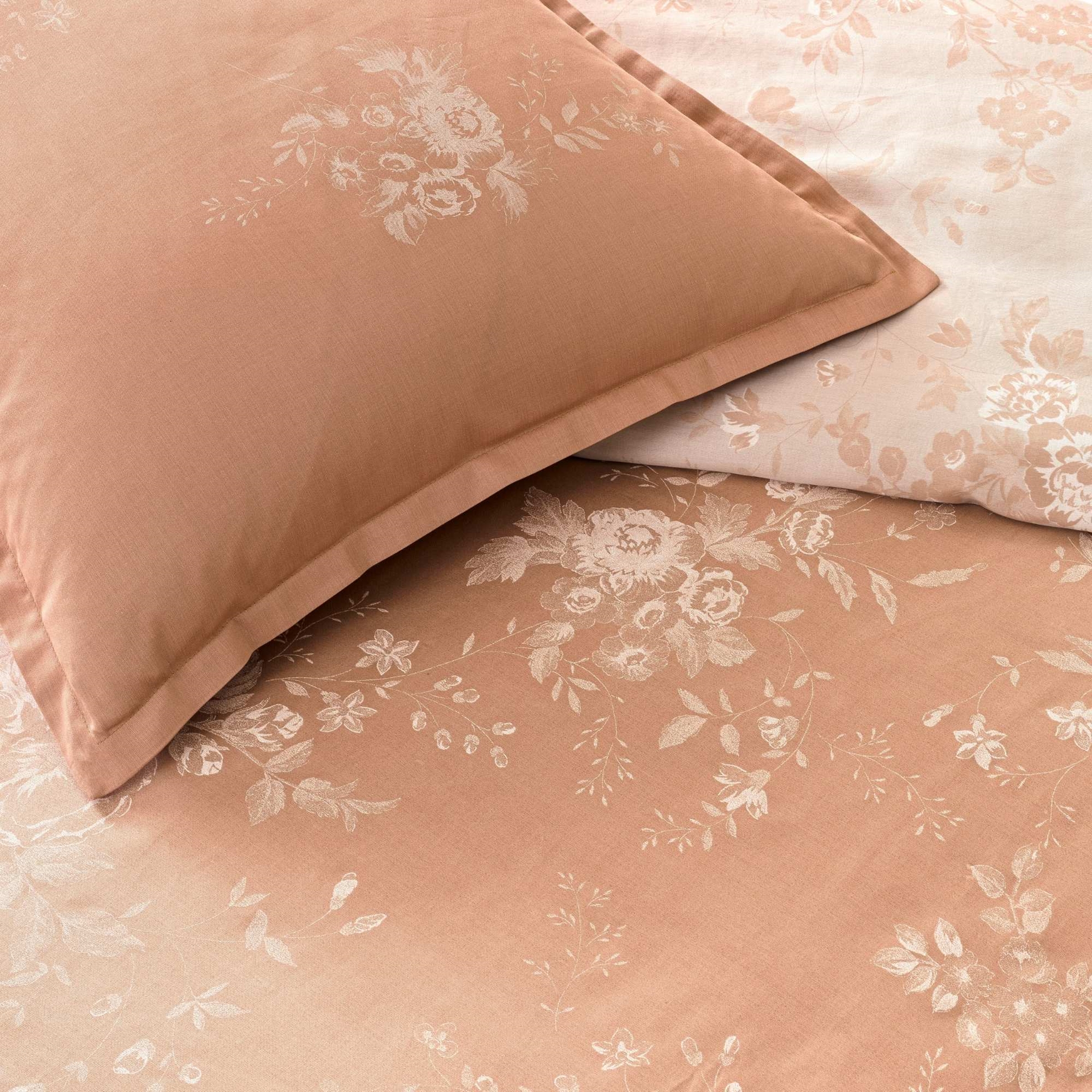 resm Linens Allday Preau Pamuk Saten Tek Kişilik Nevresim Takımı Somon