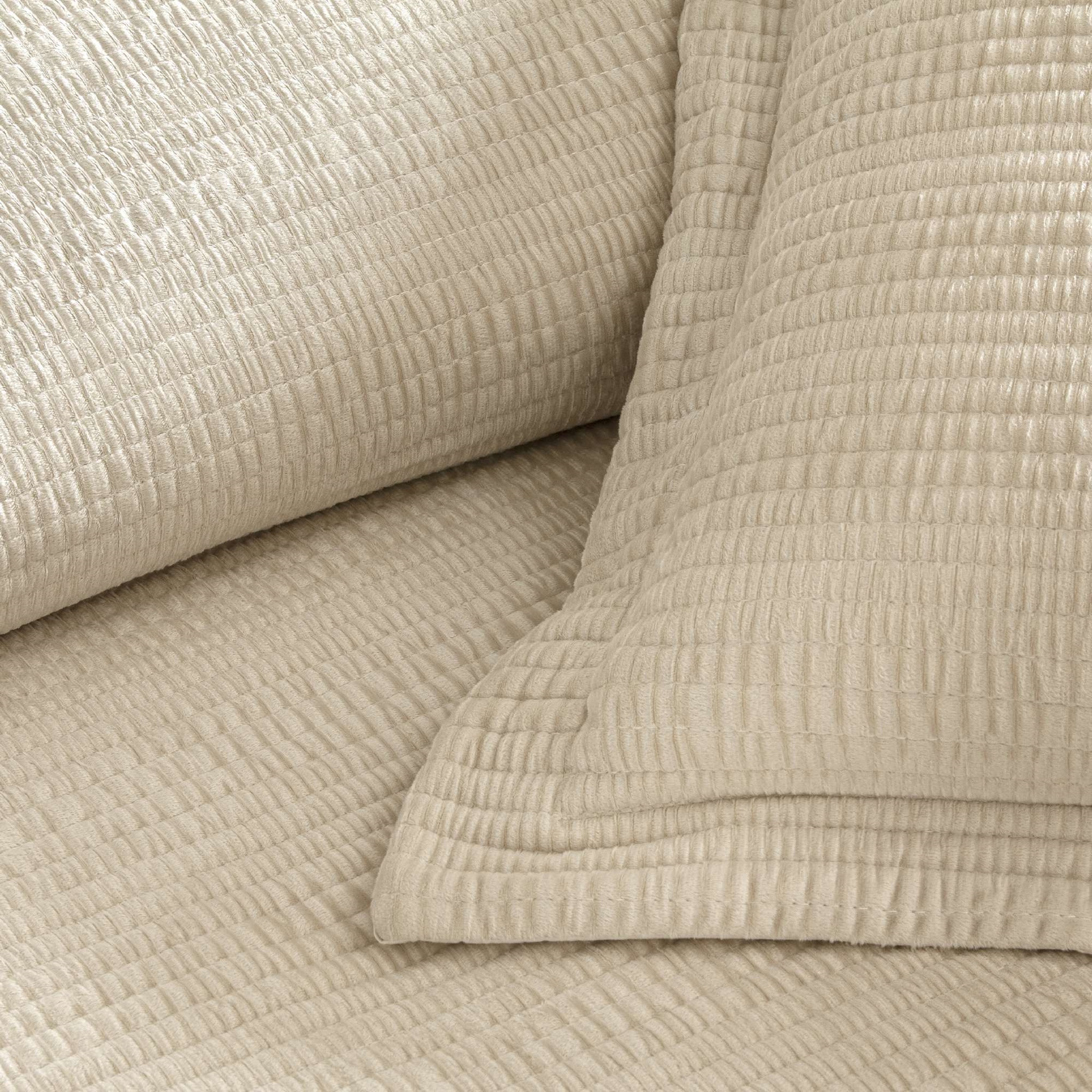 resm Linens Velona Çift Kişilik Yatak Örtüsü Seti Kum