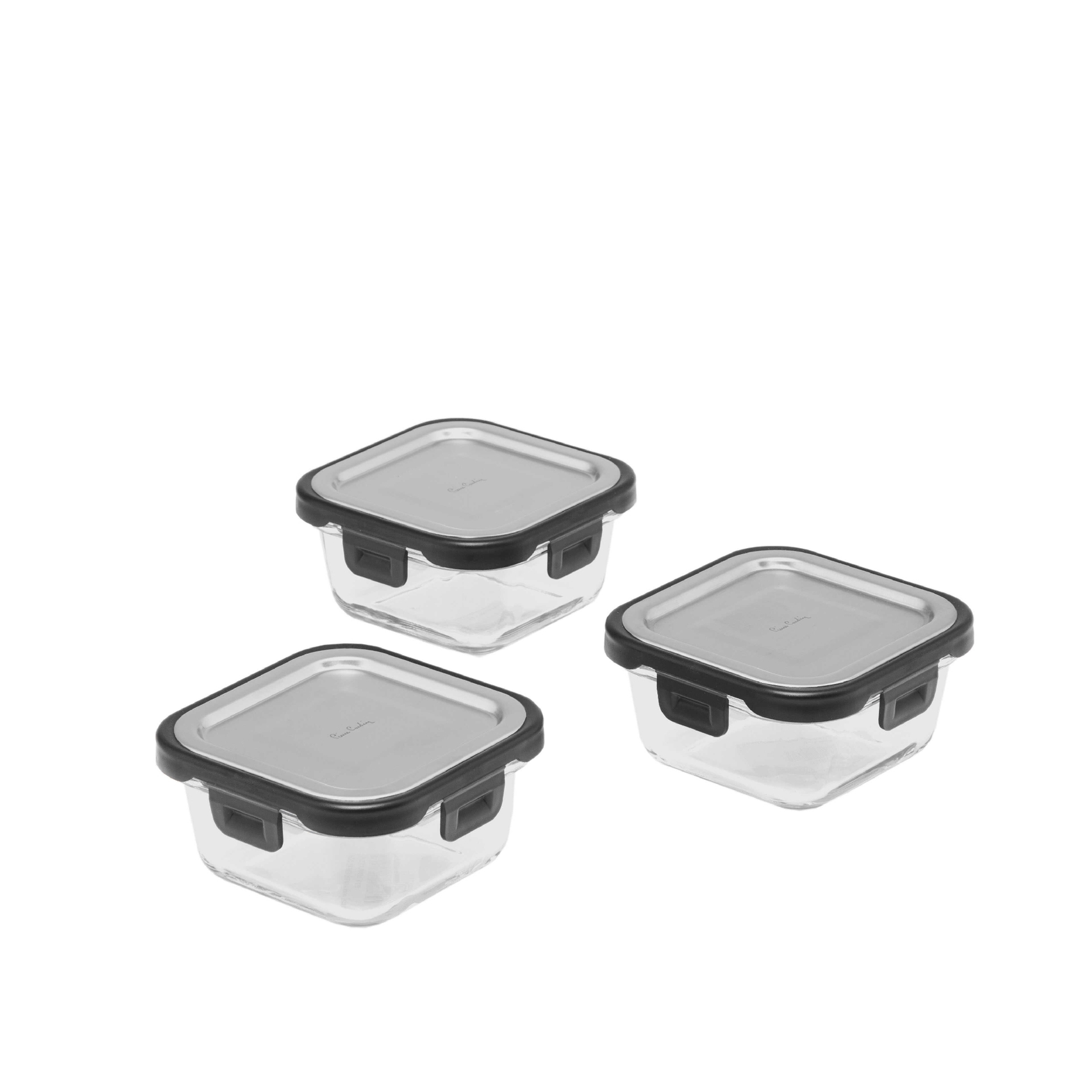 resm Pierre Cardin Zero Silver Cam 12cm 3'lü Saklama Kabı