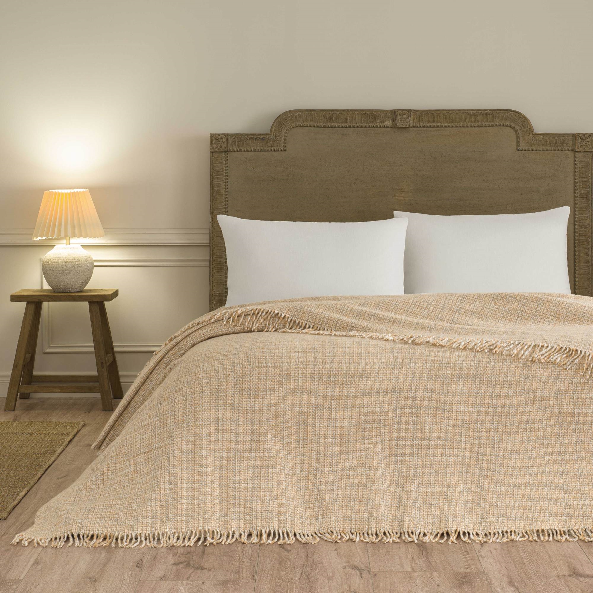 resm Linens Amorie Çift Kişilik Turuncu Battaniye