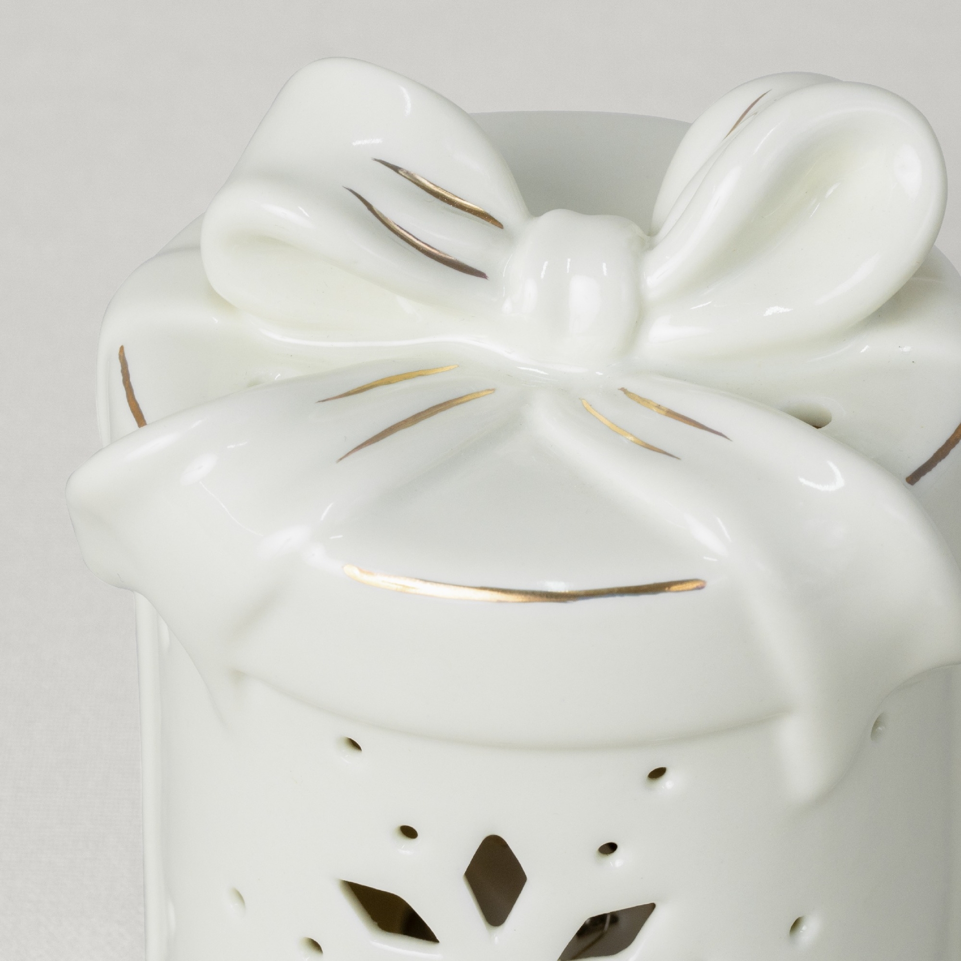 resm Linens Gift Roller 9x8x11 cm Ledli Dekor Ekru