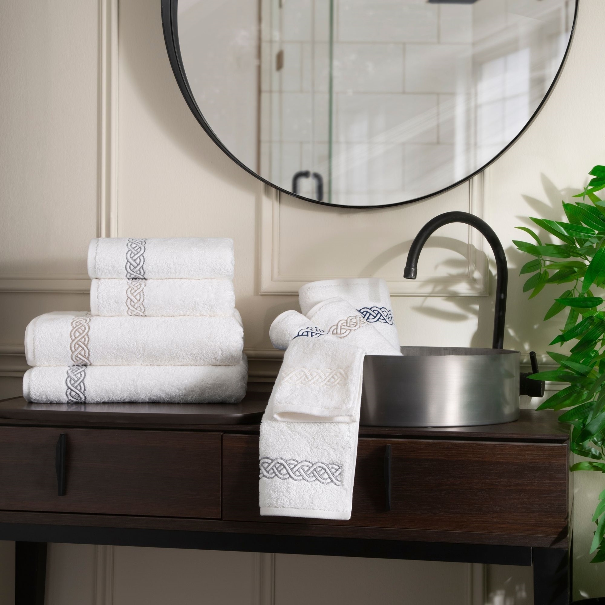 resm Valeron Helice 90x150 cm Banyo Havlusu Bej