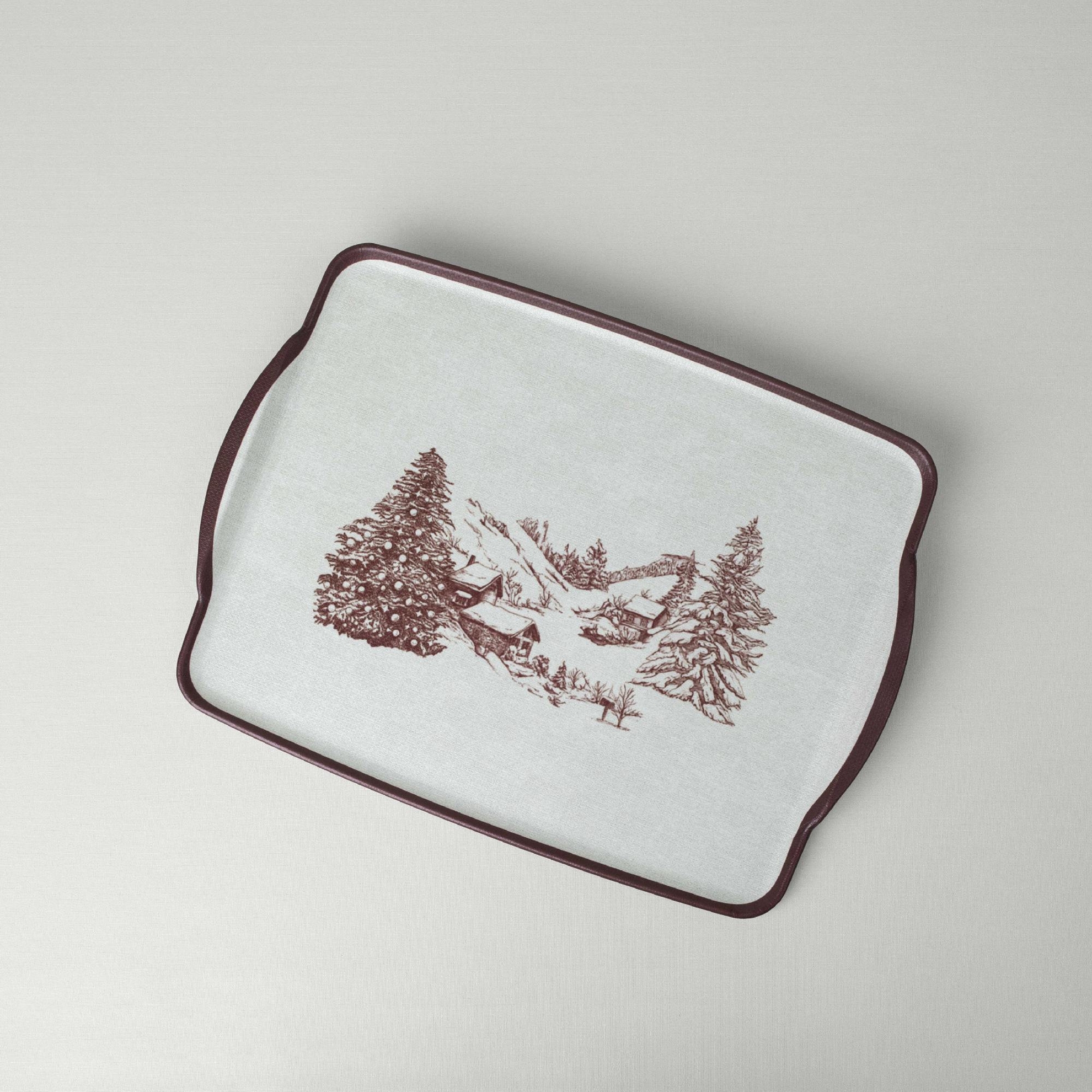 resm Linens Chalet Melamin 41x30 cm Tepsi