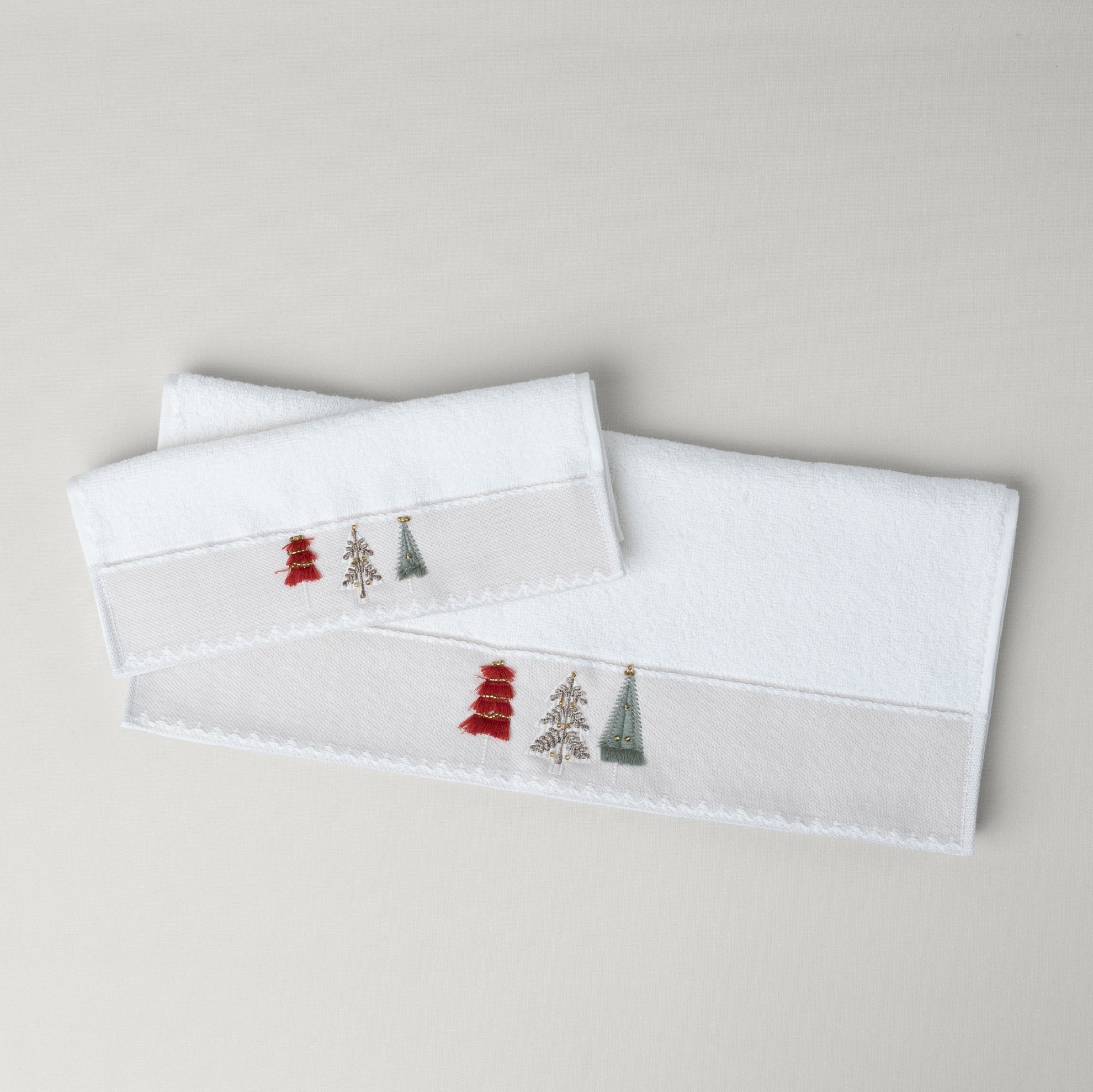 resm Linens Pine Pamuk 50x85 Cm Yüz Havlusu Ekru