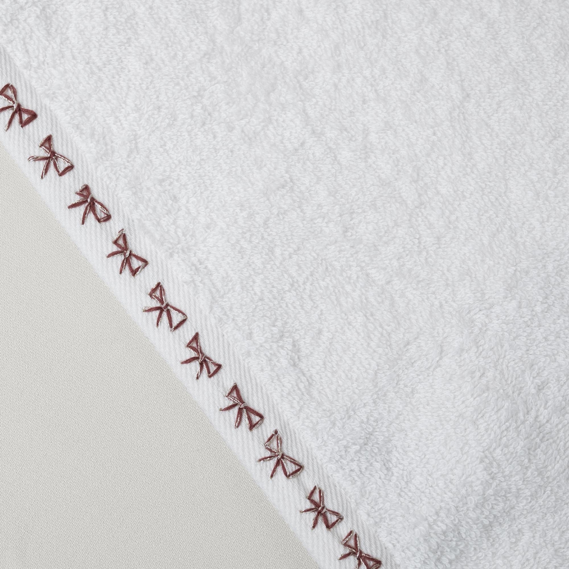 resm Linens Ribbon Pamuk 30x45 Cm El Havlusu Beyaz