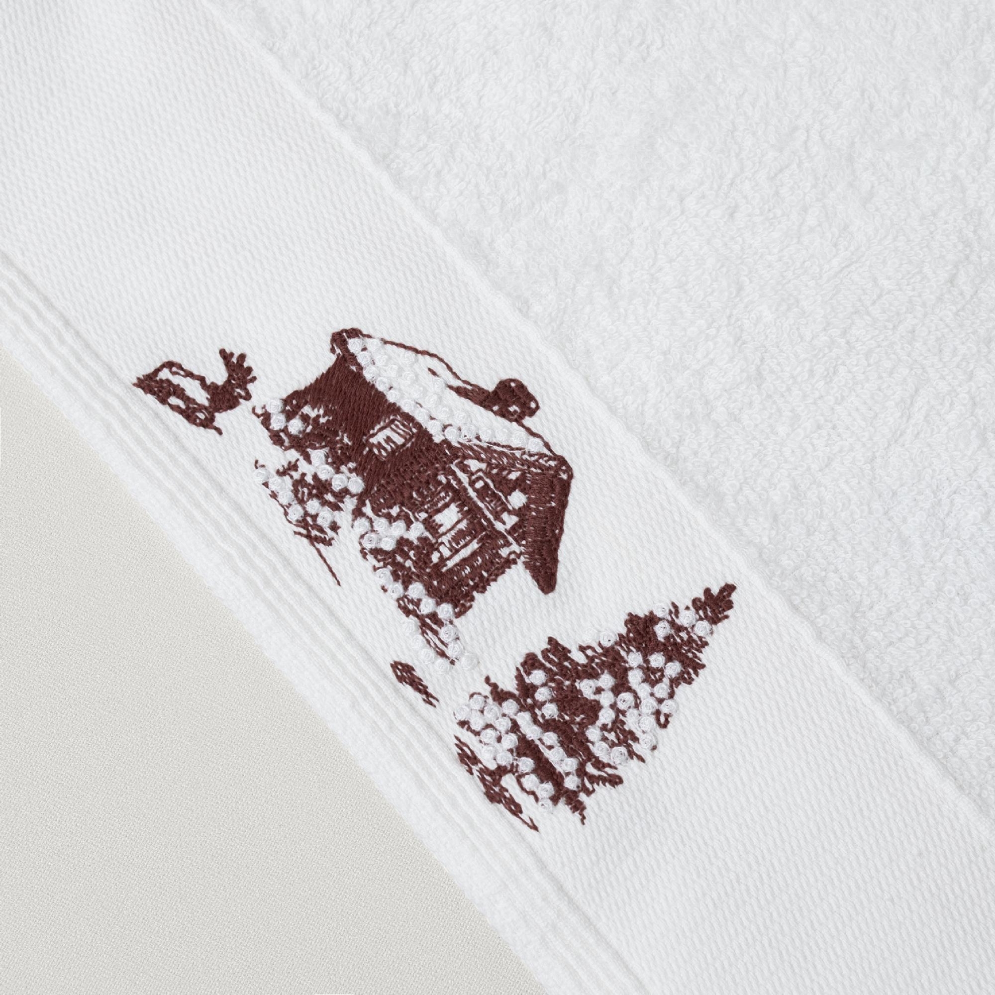 resm Linens Chalet Pamuk 50x85 Cm Yüz Havlusu Beyaz