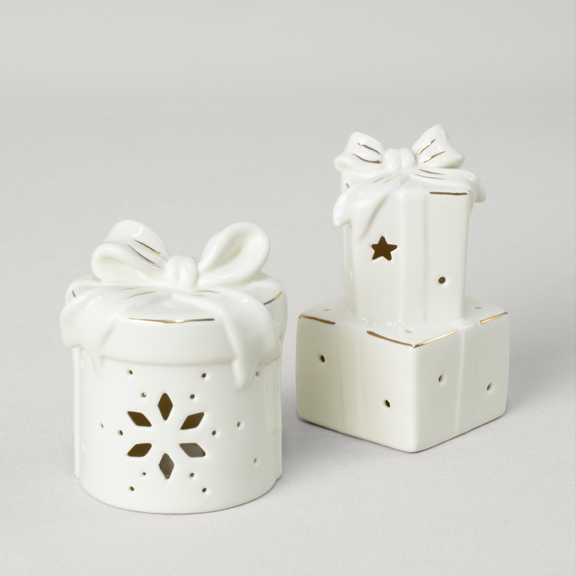 resm Linens Gift Roller 9x8x11 cm Ledli Dekor Ekru