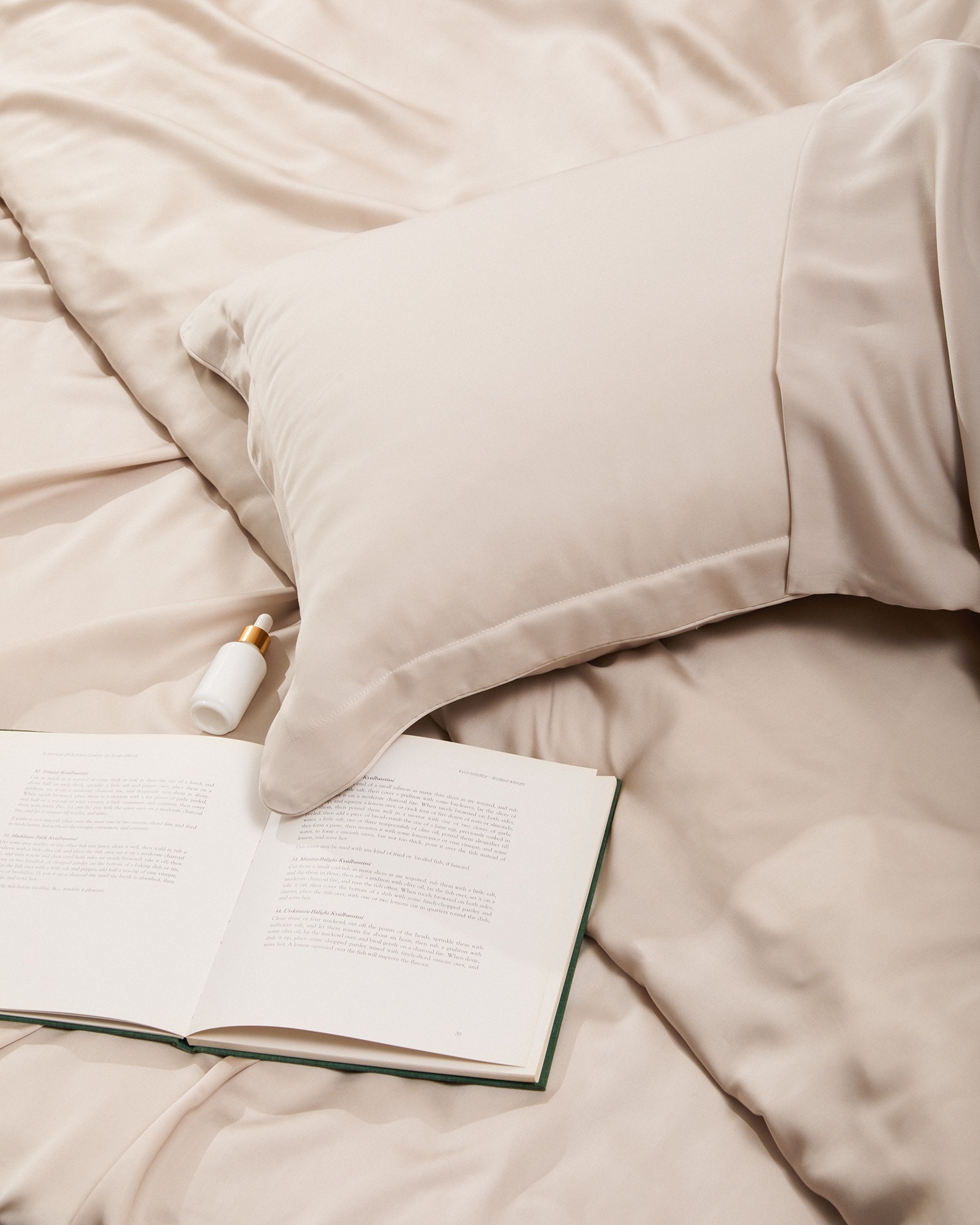 resm Linens X TENCEL™ Lyocell Çift Kişilik Lastikli Çarşaf Bej