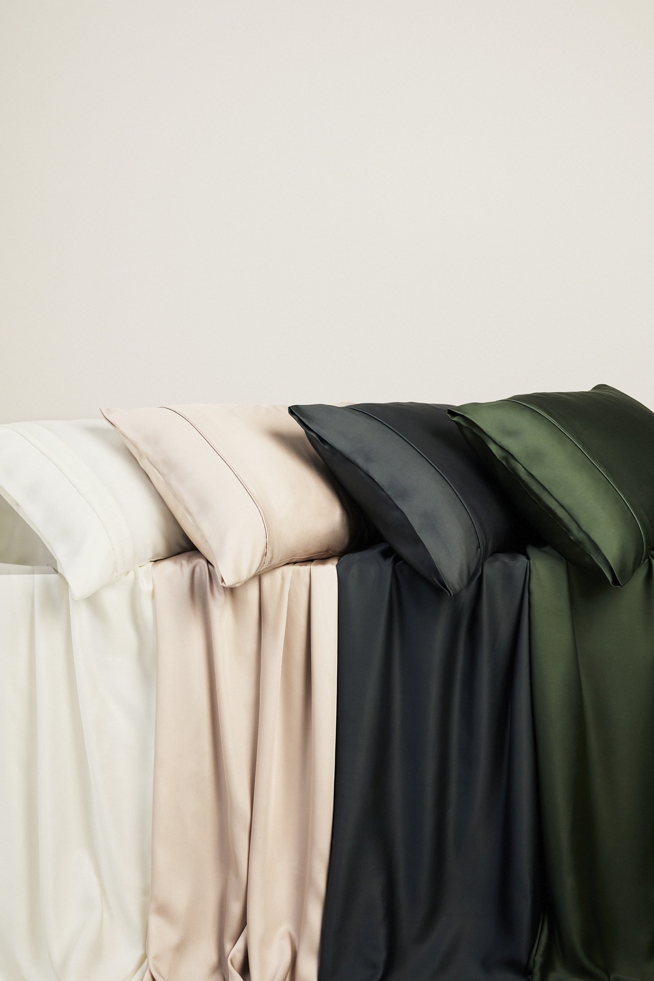 resm Linens X TENCEL™ Lyocell Tek Kişilik Nevresim Kılıfı Yeşil