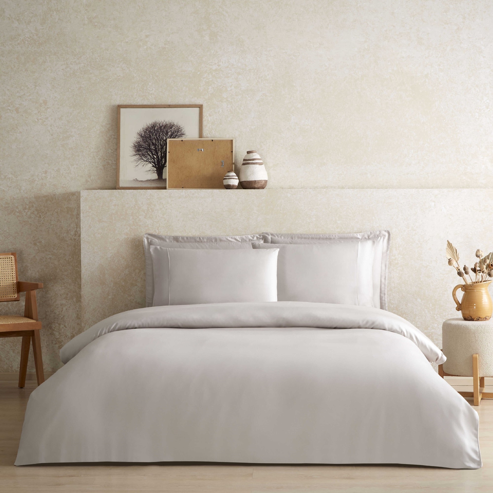 resm Linens X TENCEL™ Lyocell Süperking Nevresim Kılıfı Bej