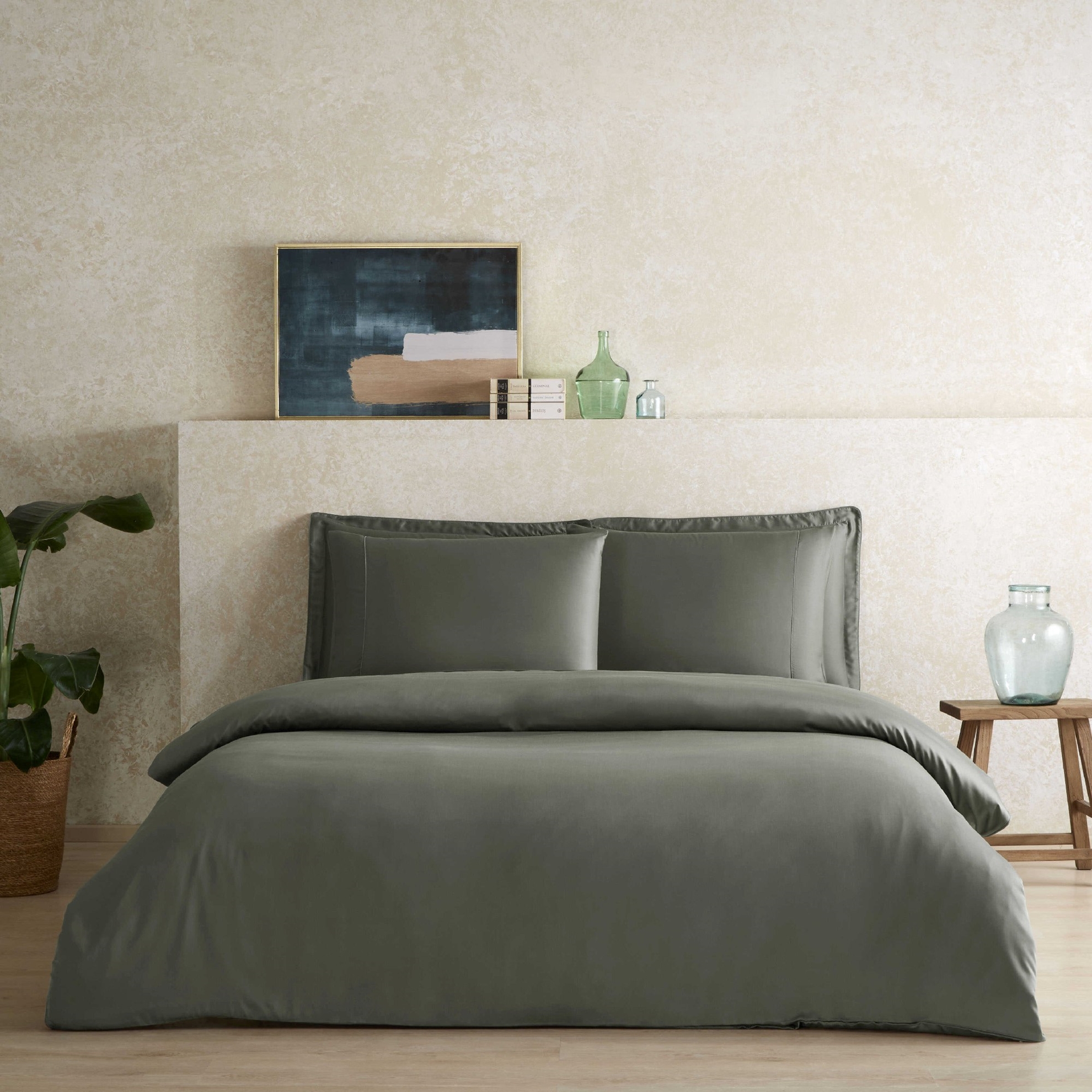 resm Linens X TENCEL™ Lyocell Süperking Nevresim Kılıfı Yeşil