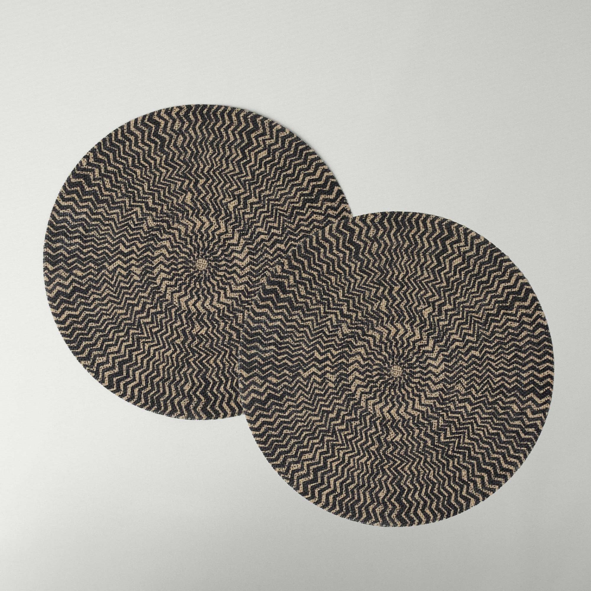 resm Linens Delon 2'li 38 cm Amerikan Servisi Siyah Naturel