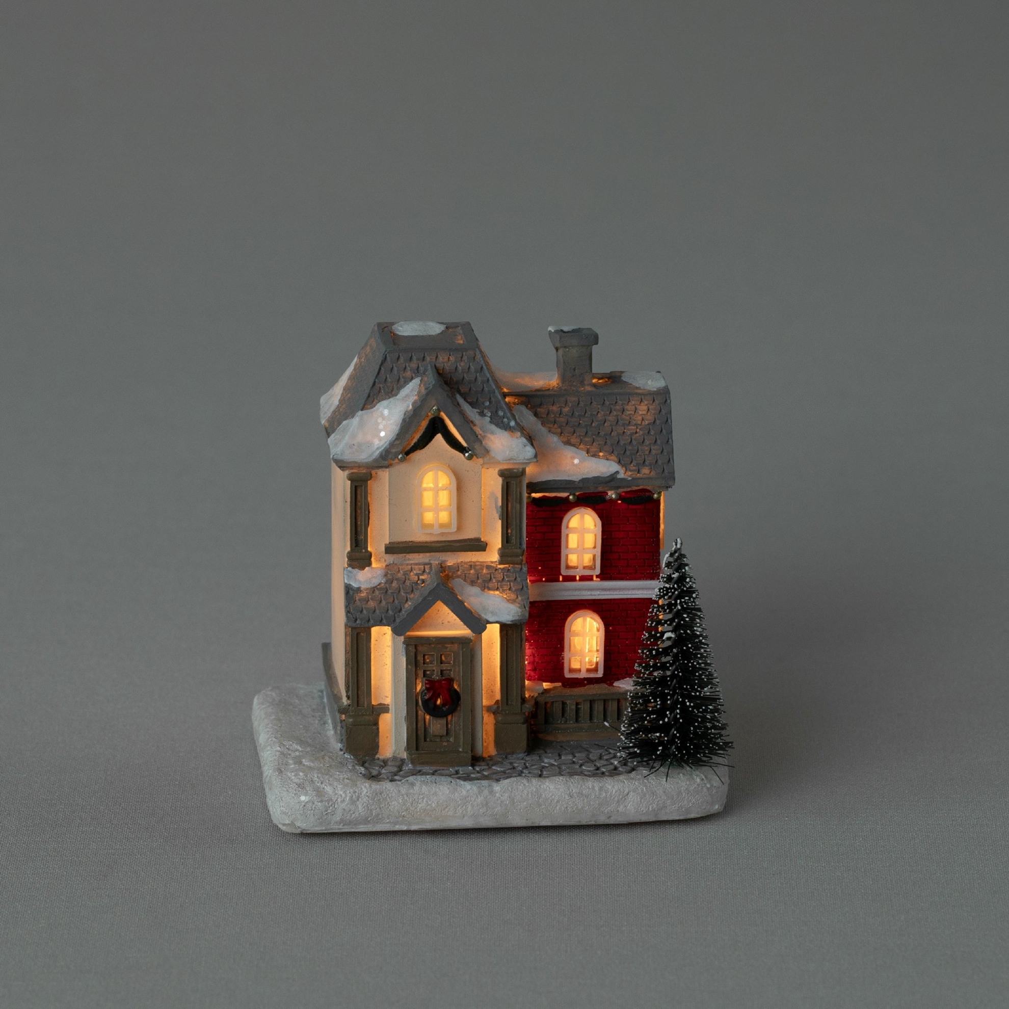 resm Linens Vintage House Ledli Dekor Kırmızı