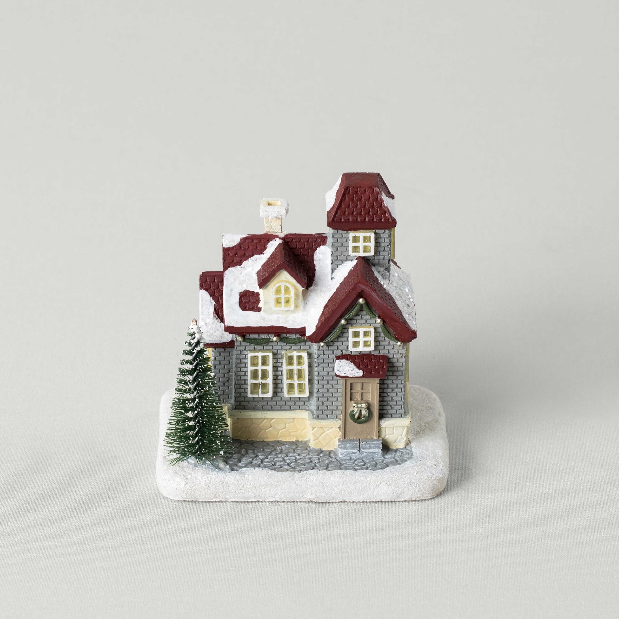 resm Linens Vintage House Ledli Dekor Gri