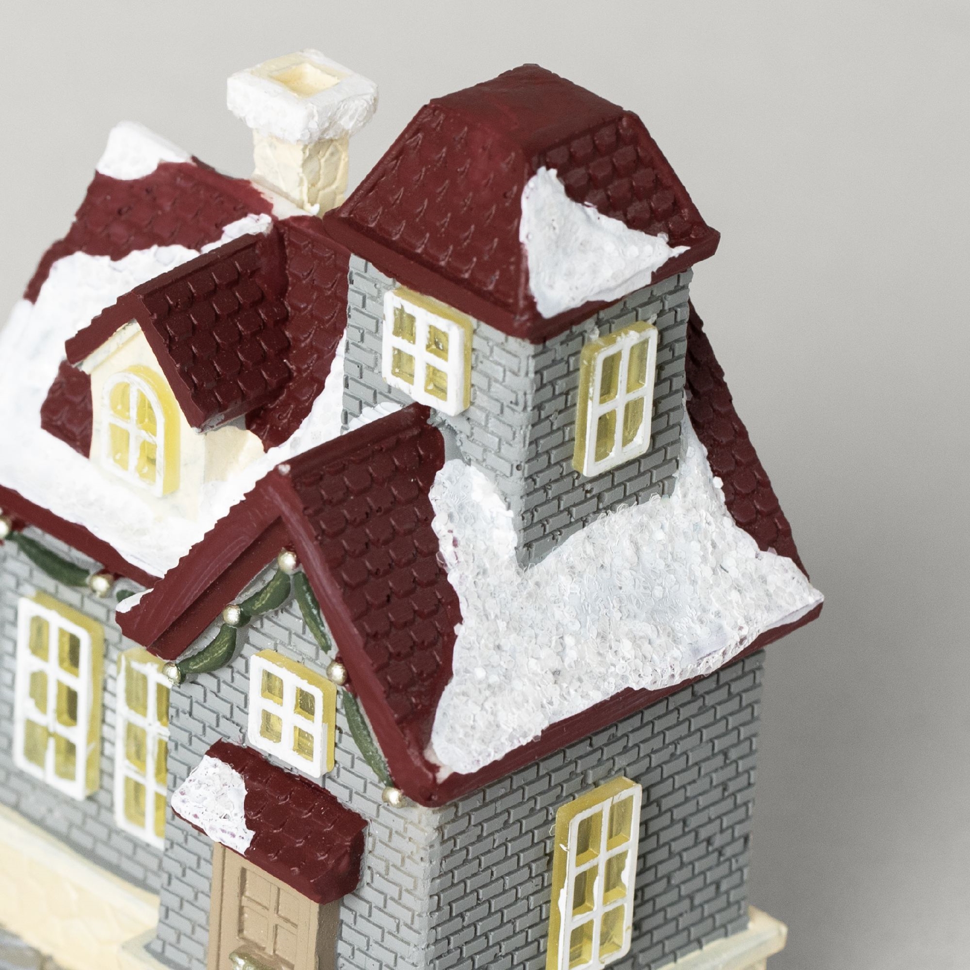 resm Linens Vintage House Ledli Dekor Gri