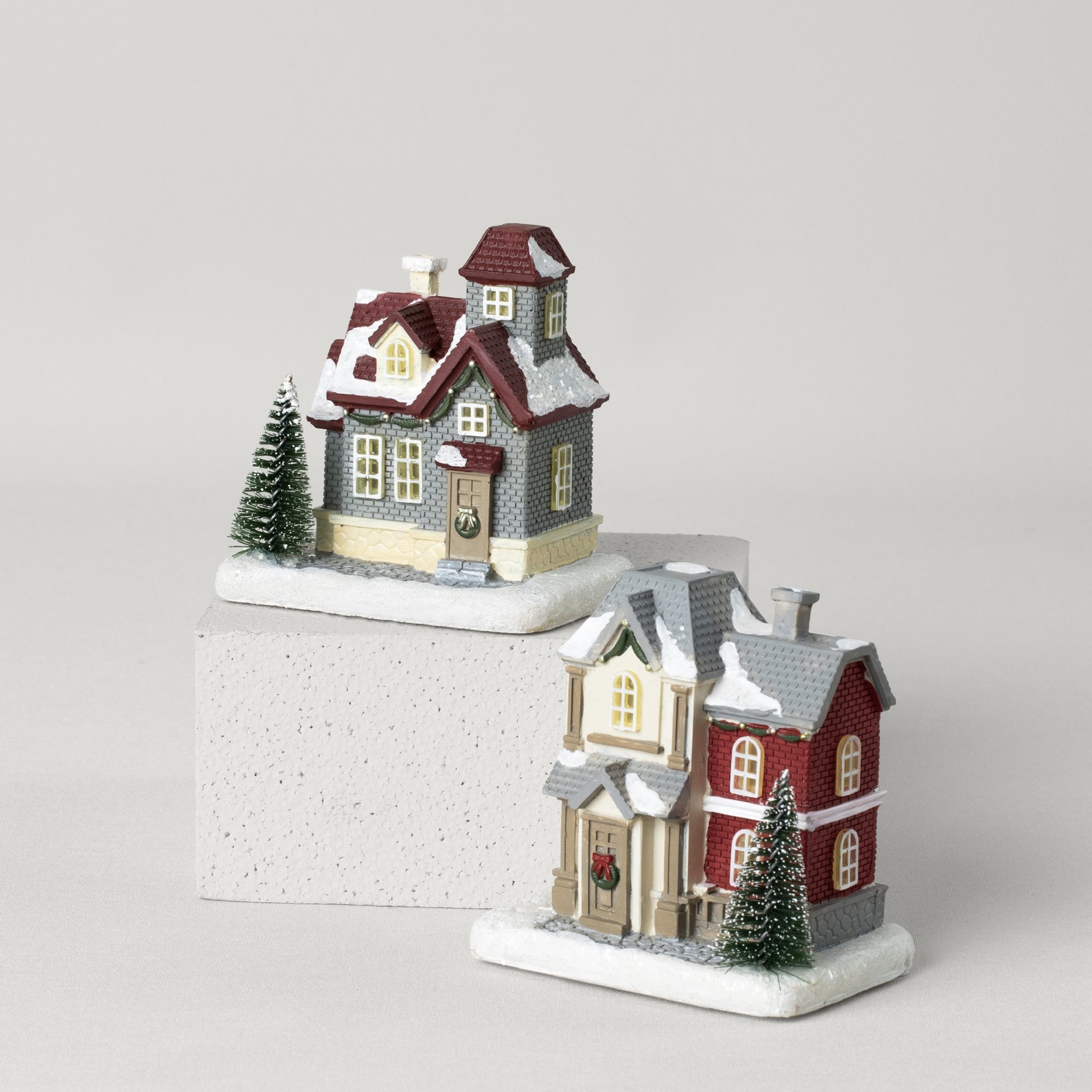 resm Linens Vintage House Ledli Dekor Gri