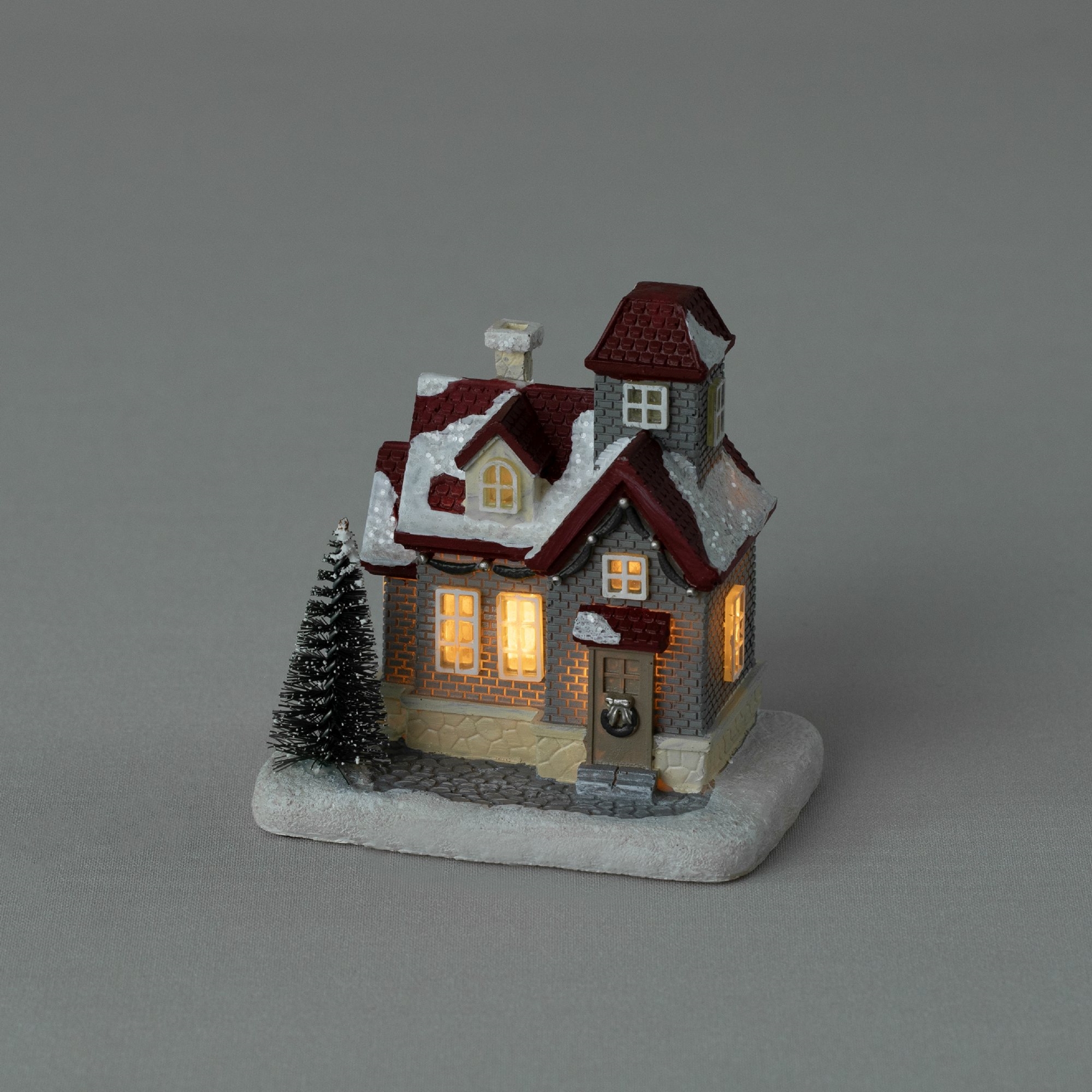 resm Linens Vintage House Ledli Dekor Gri