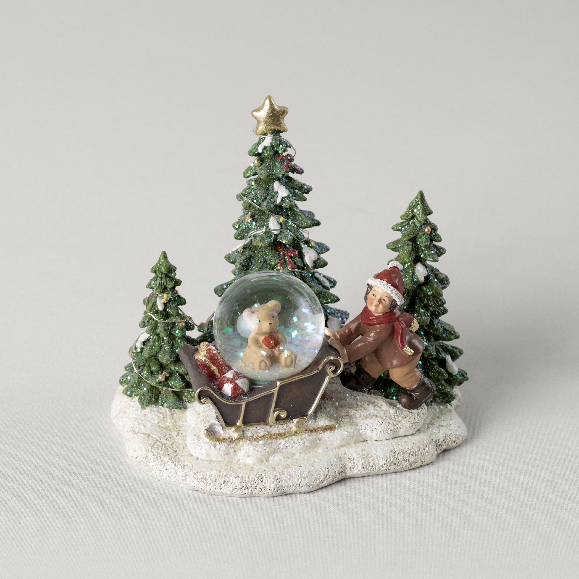 resm Linens Joy Kar Küresi Ledli Yılbaşı Dekor