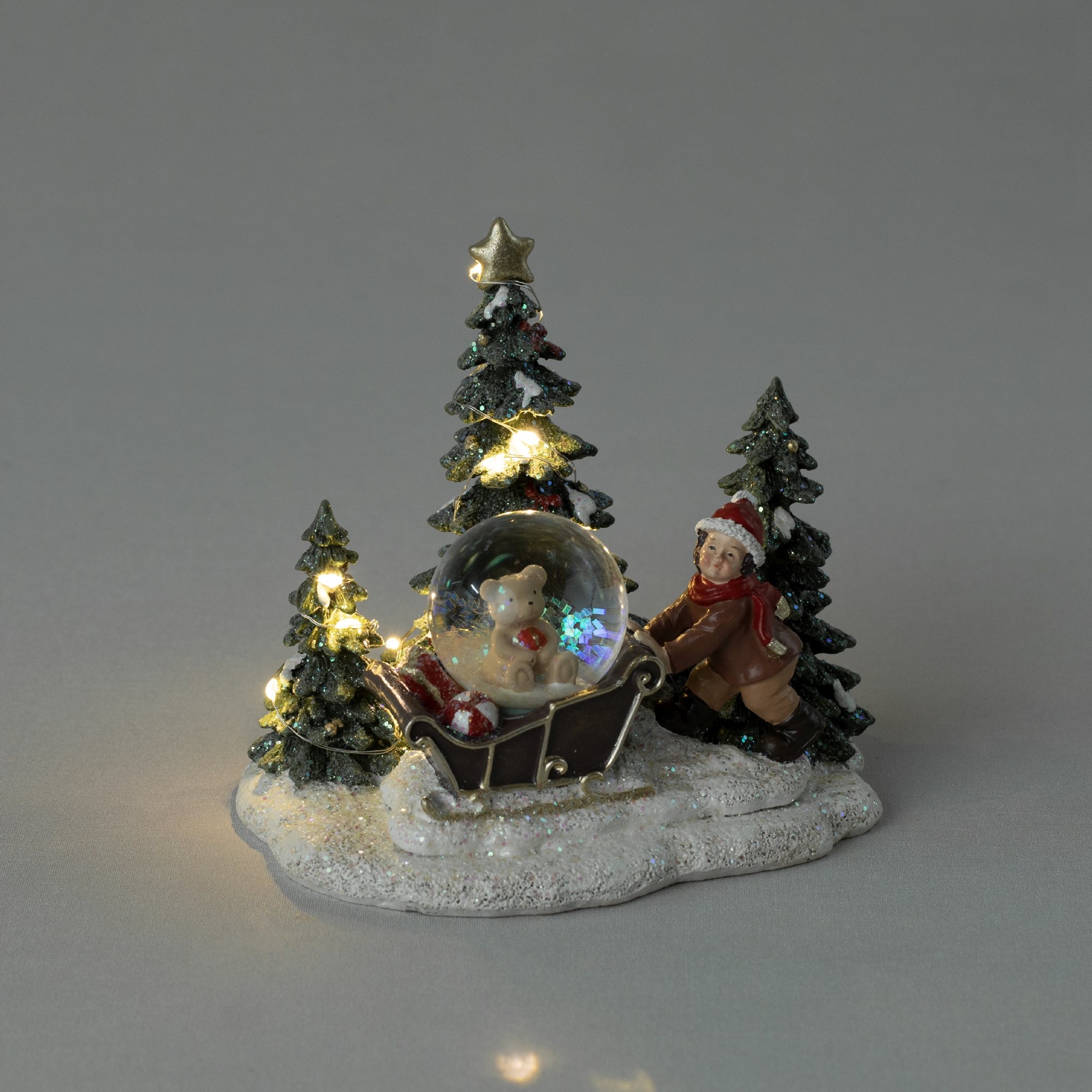 resm Linens Joy Kar Küresi Ledli Yılbaşı Dekor