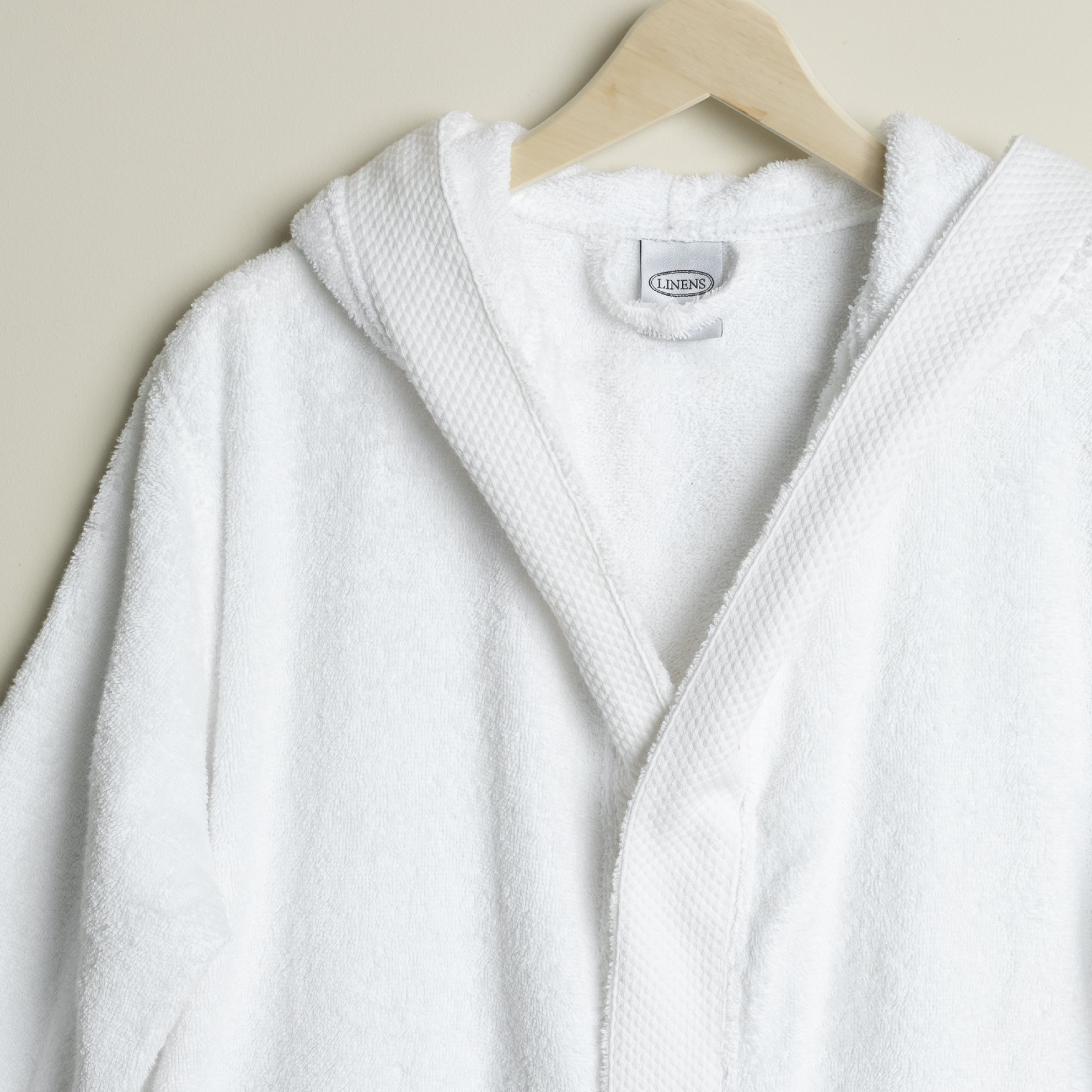 resm Linens Elvia Pamuk S/M- L/XL 4'lü Bornoz Seti Beyaz