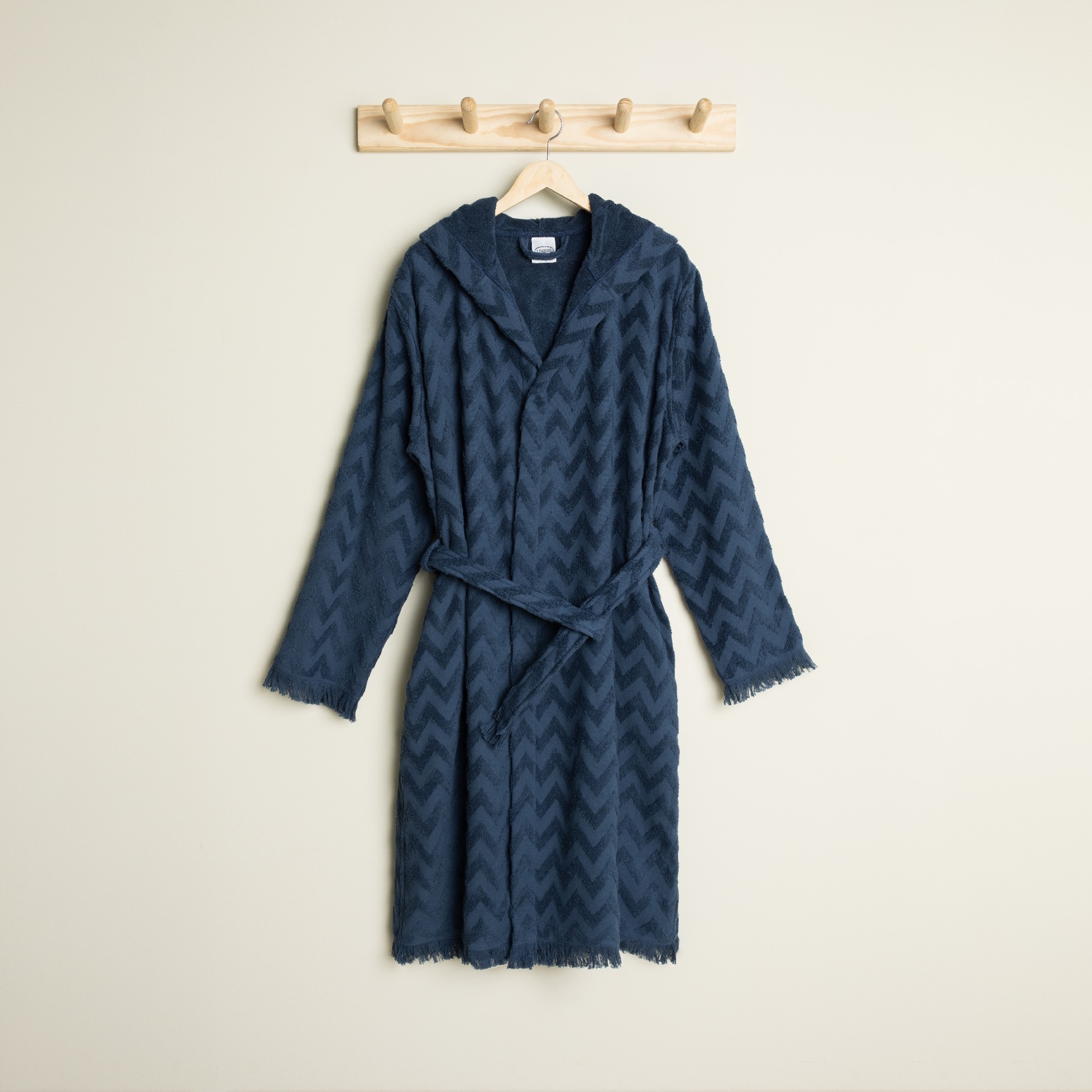 resm Linens Noire Pamuk L/Xl Bornoz Lacivert