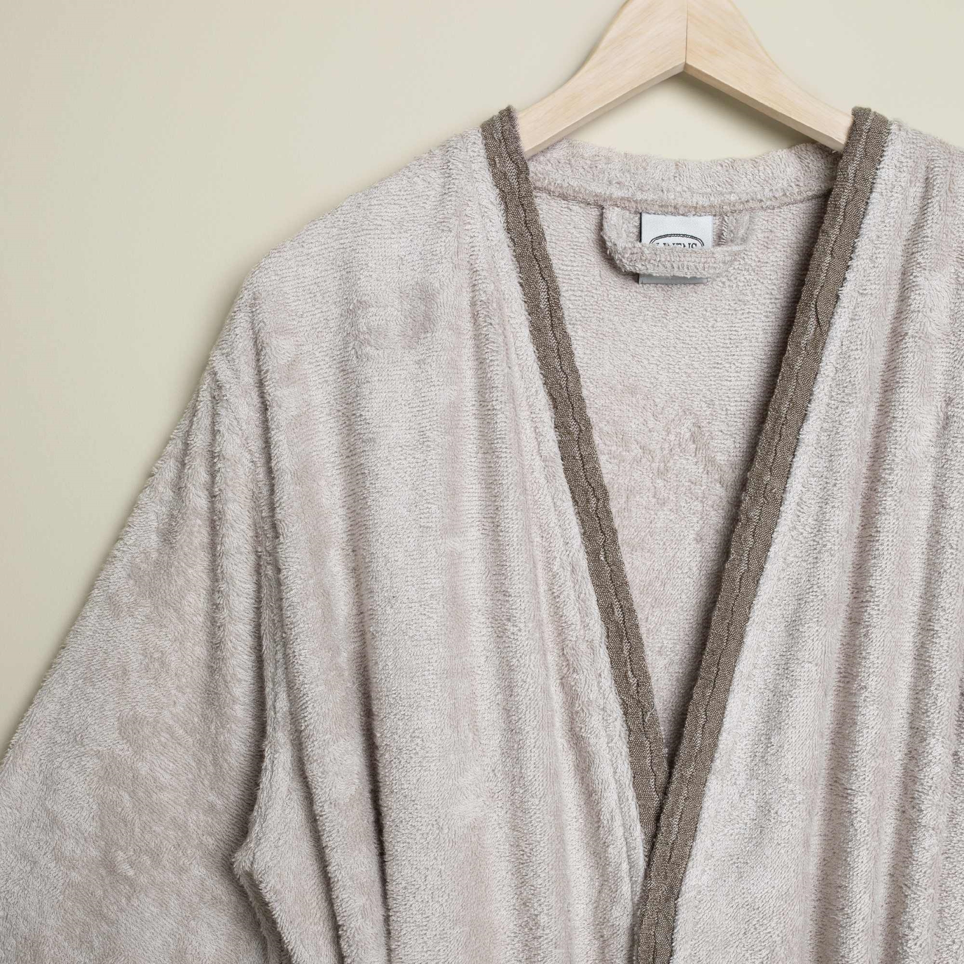 resm Linens Tesso Bambu M/L Bornoz Seti Stone