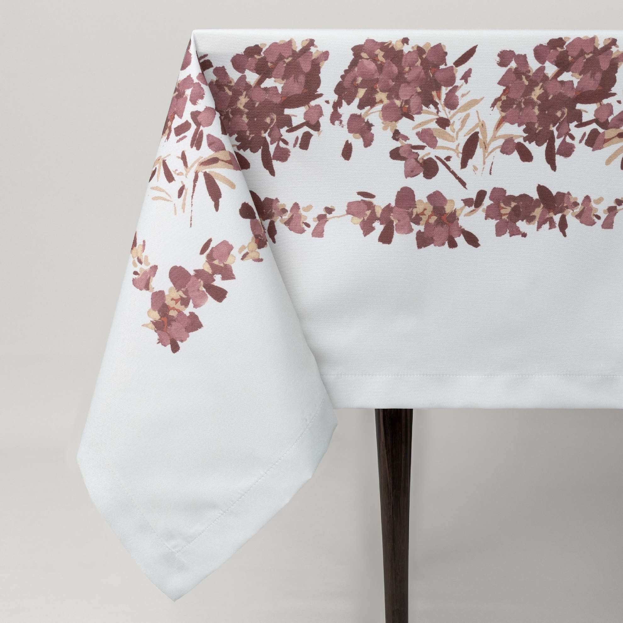 resm Linens Tale 150x250 cm Masa Örtüsü Mürdüm