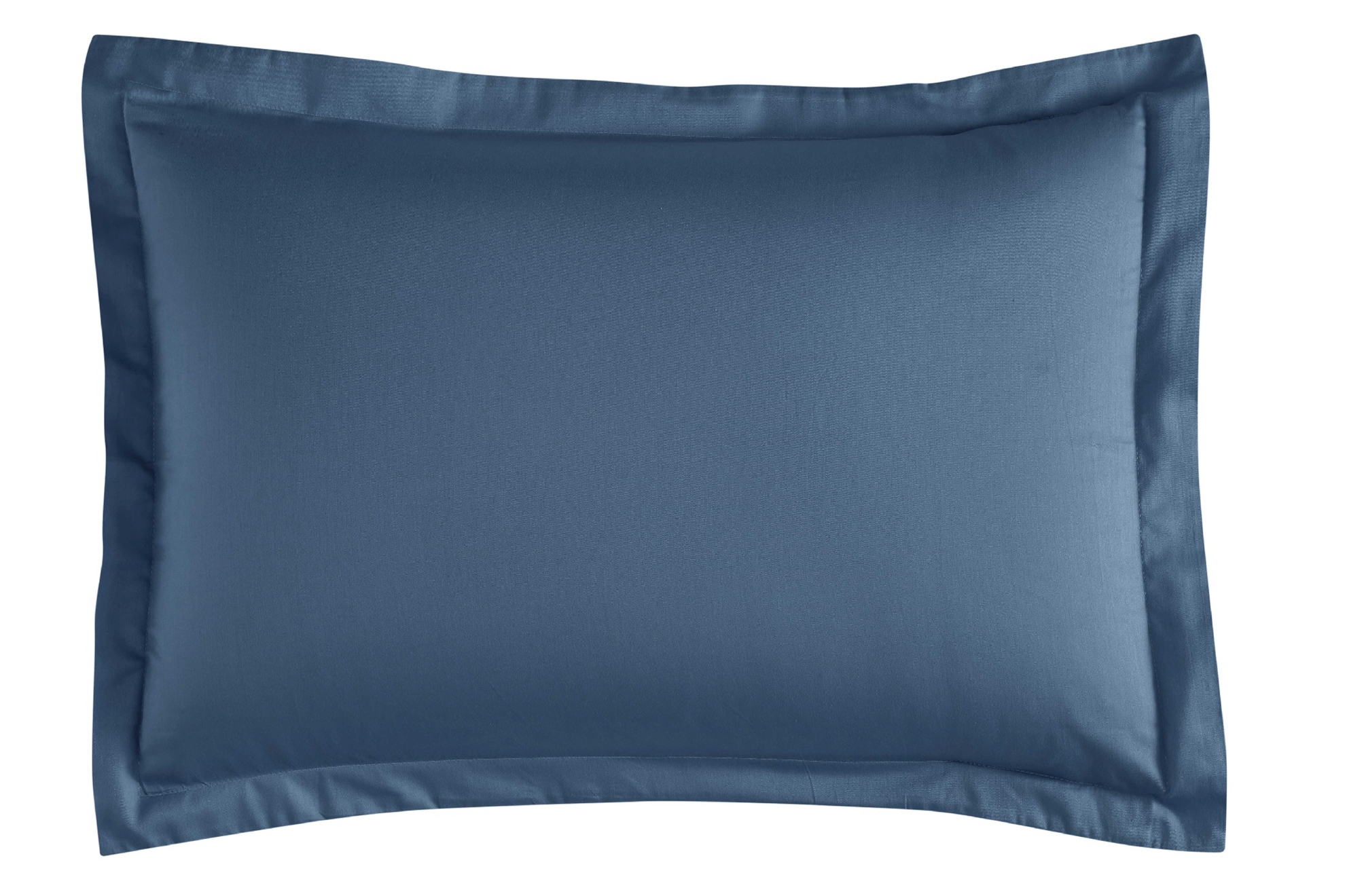 resm Linens Mix&Match Pamuk Saten 2'li Volanlı Yastık Kılıfı Seti İndigo