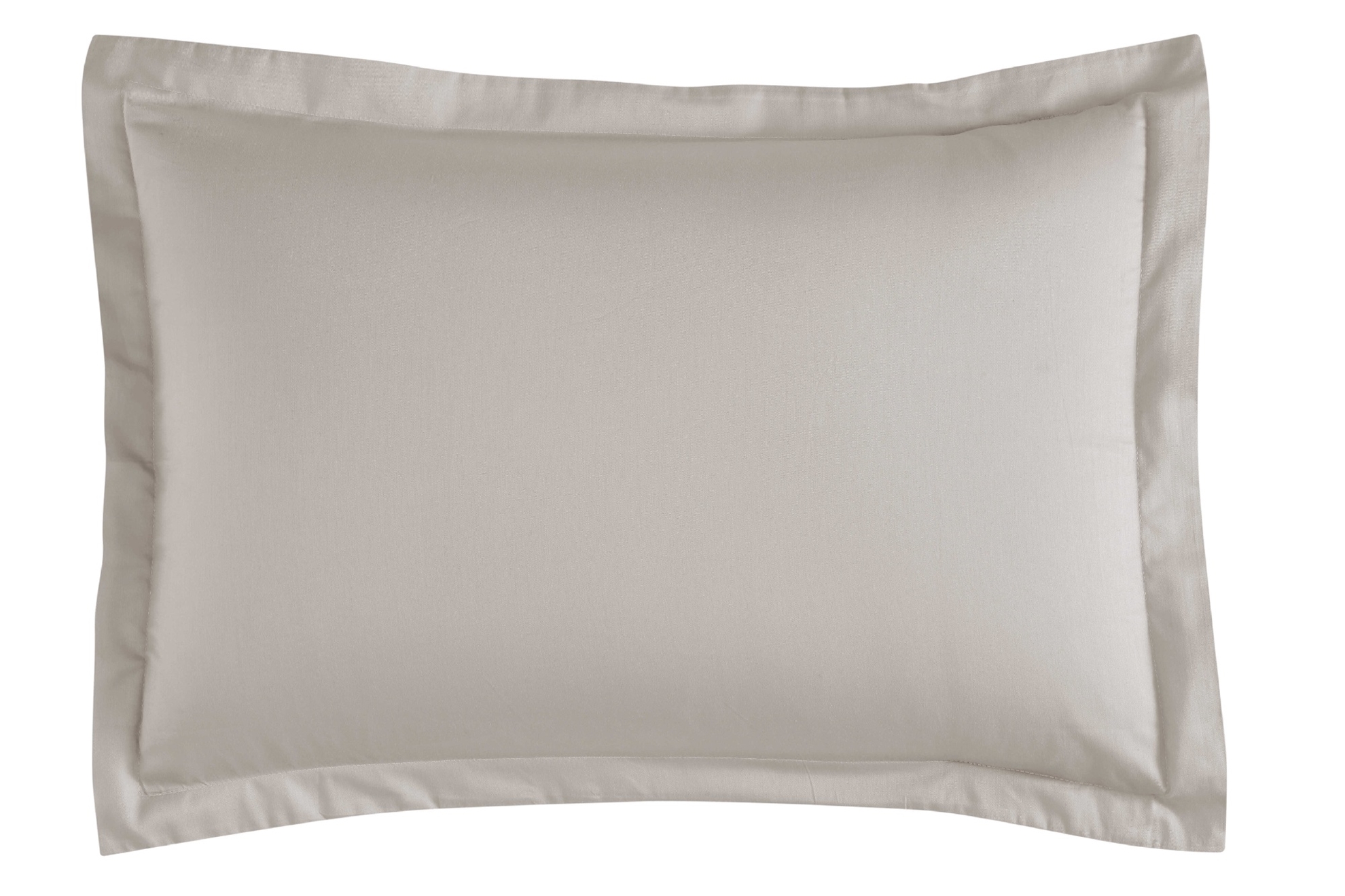 resm Linens Mix&Match Pamuk Saten 2'li Volanlı Yastık Kılıfı Seti Taş