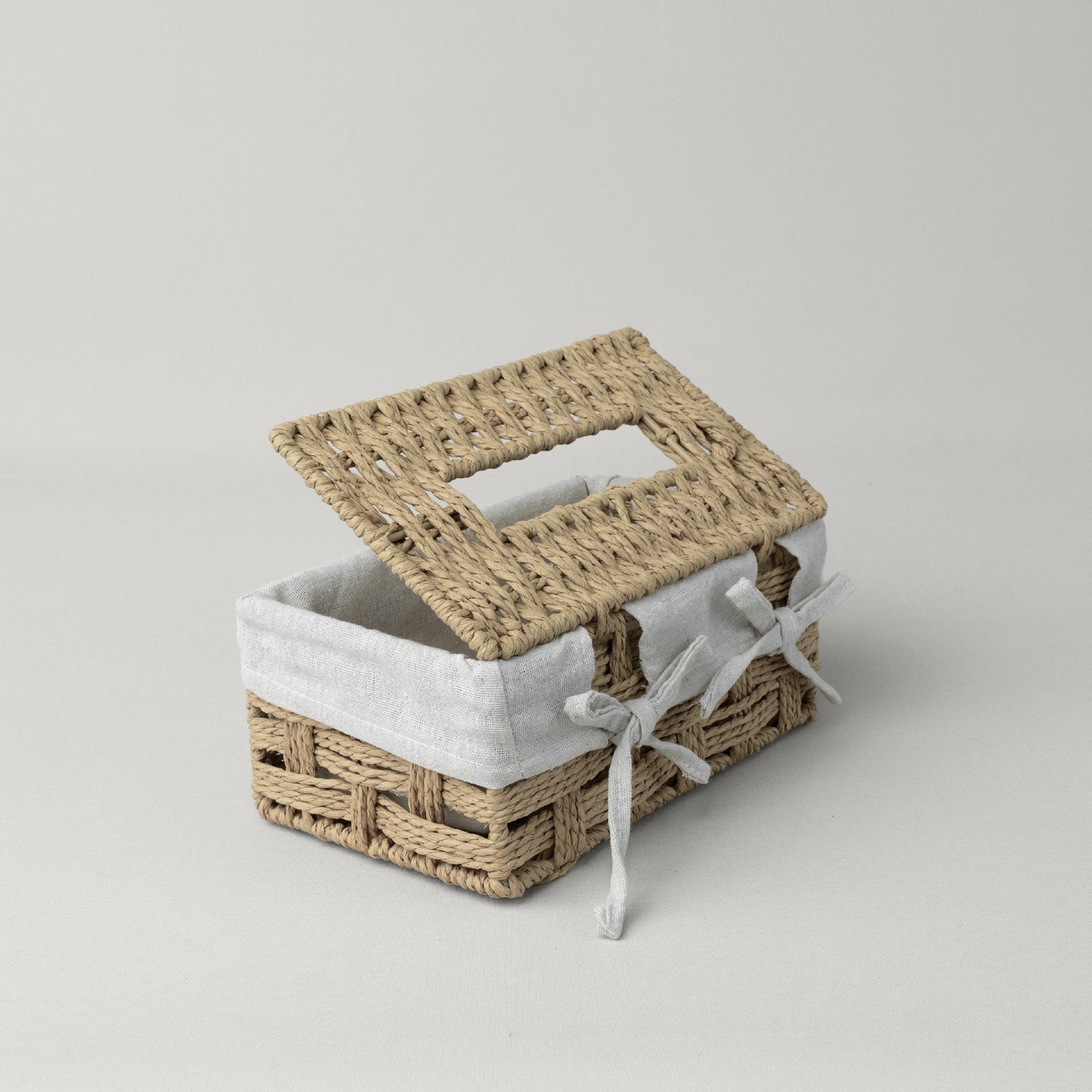 resm Linens Tidy Pecete Kutusu 25x14,5x10,7 Cm Naturel