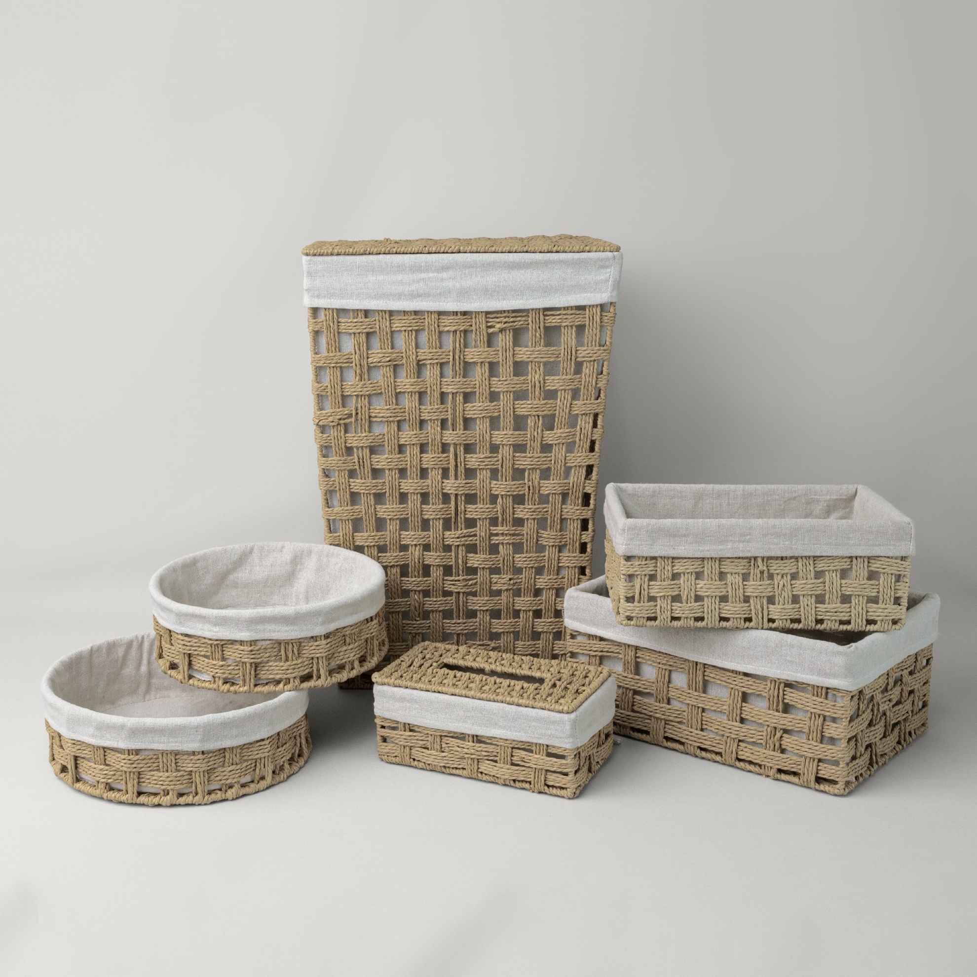 resm Linens Tidy Pecete Kutusu 25x14,5x10,7 Cm Naturel