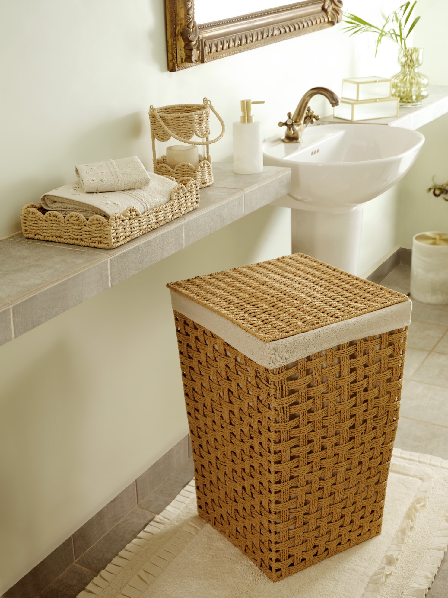 resm Linens Tidy Camaşır Sepeti 40x30x60 Cm Naturel