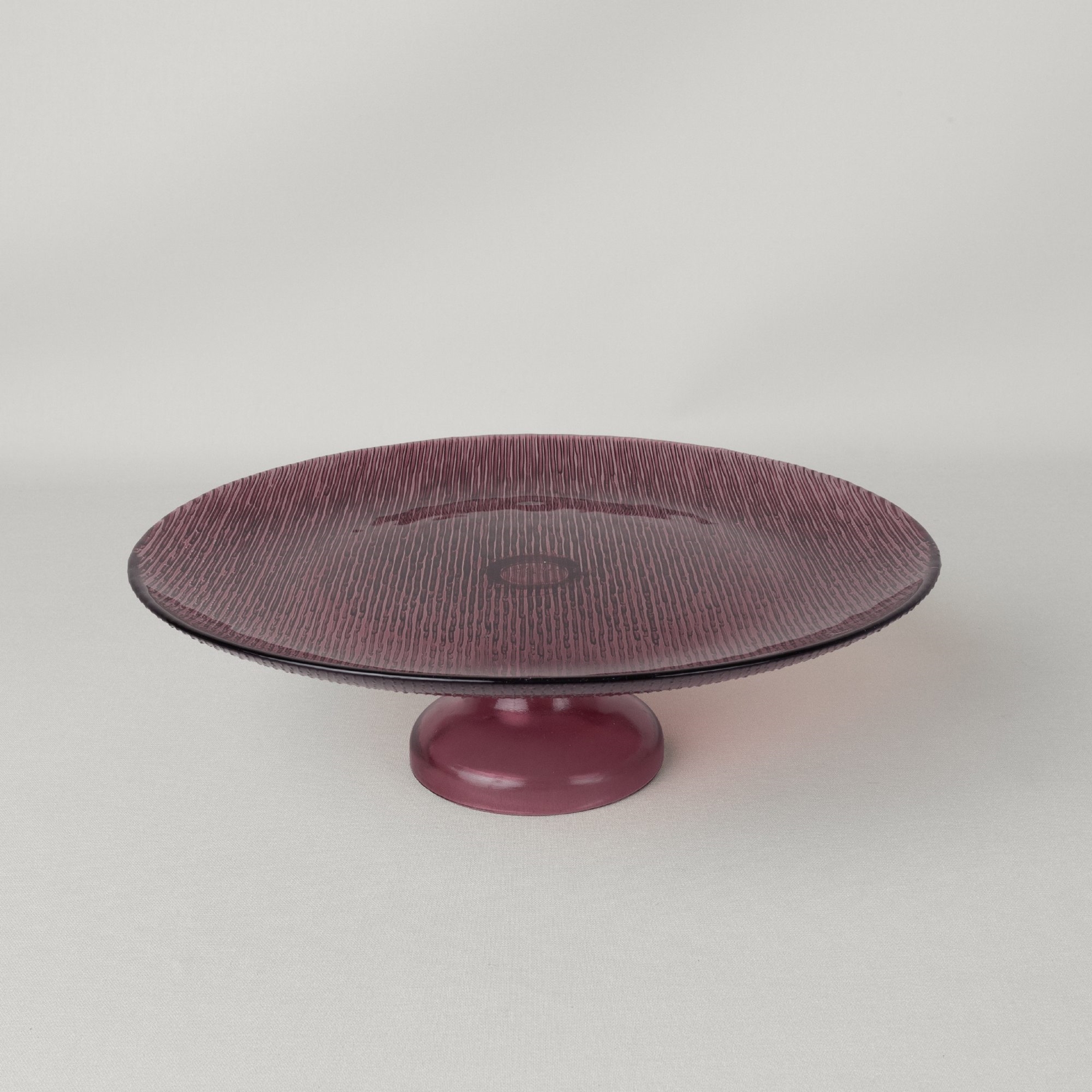 resm Linens Fine Ayaklı Servis 33 cm Mürdüm