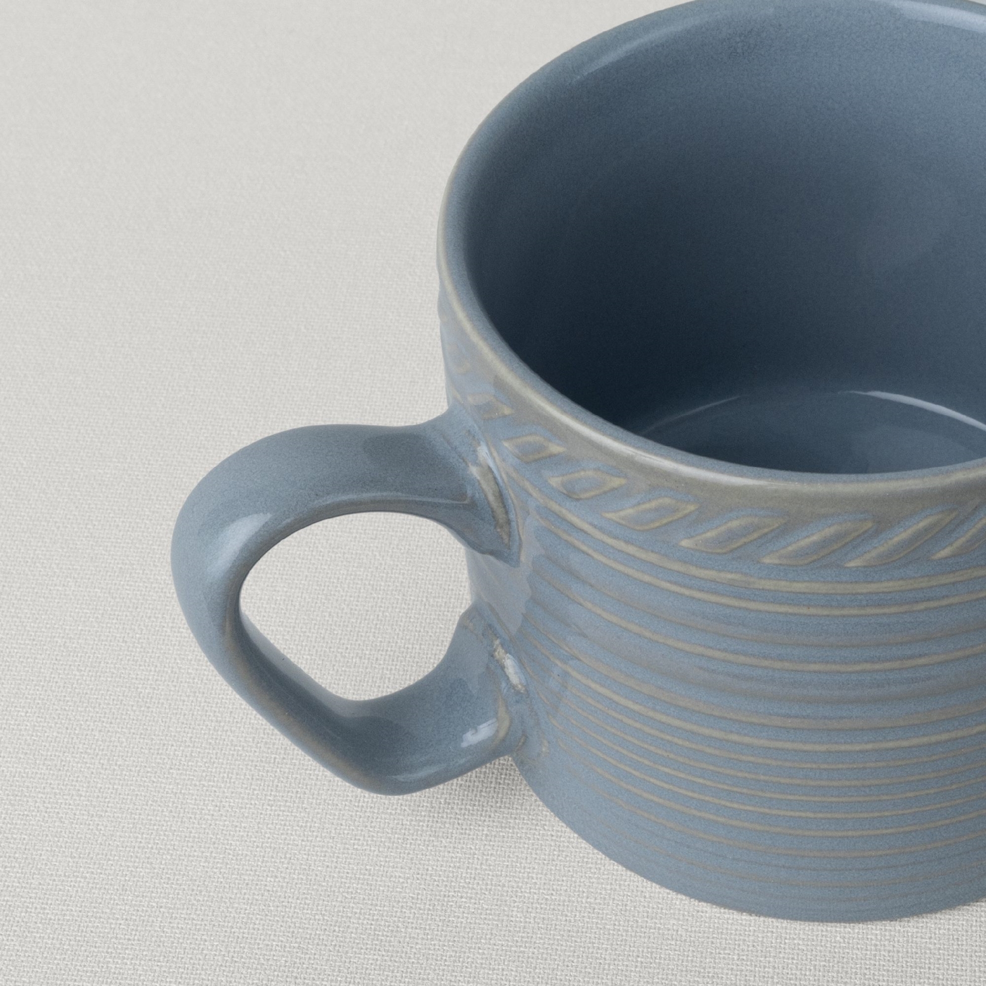 resm Linens Ringa Stoneware 250 ml Kupa Mavi