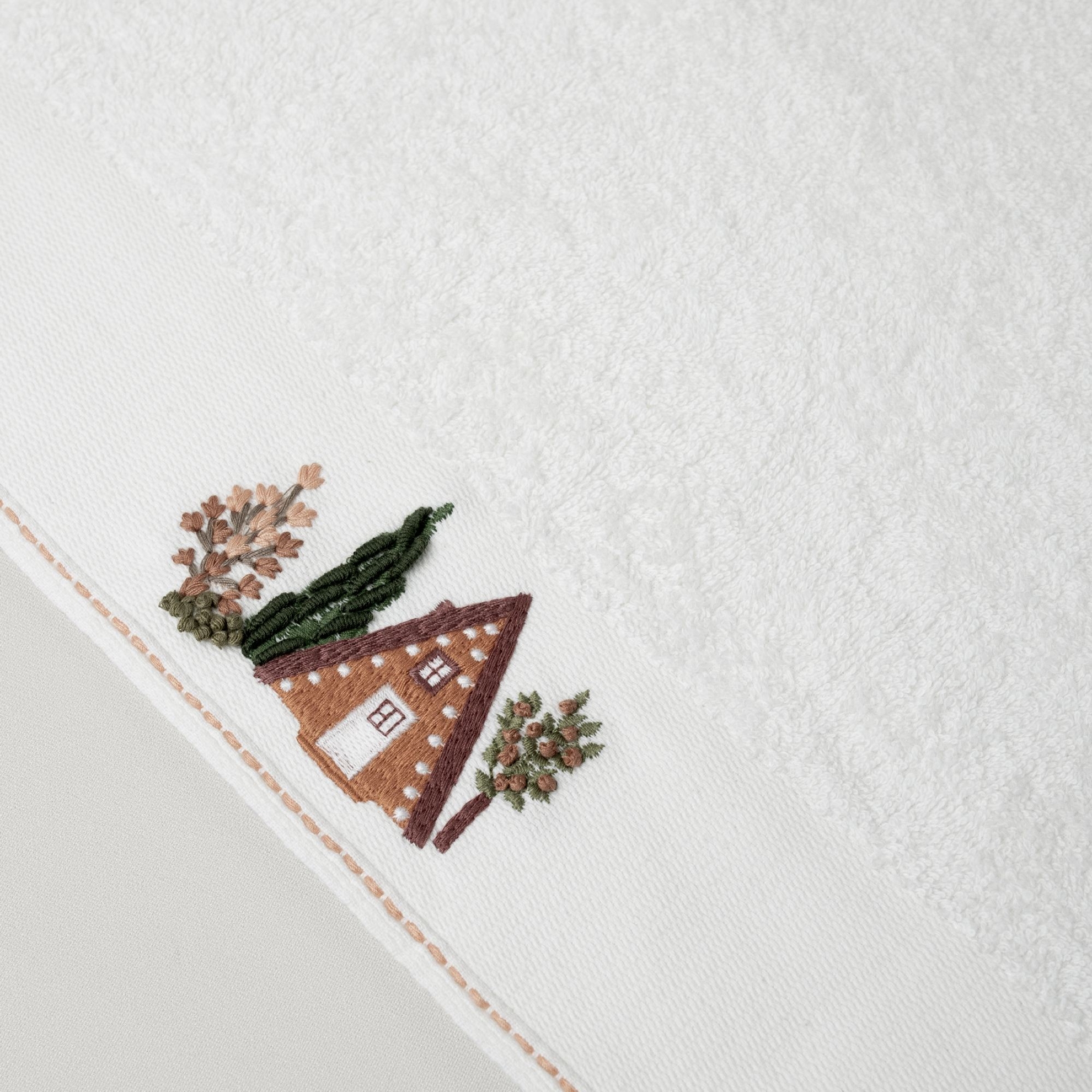 resm Linens Auren Pamuk 50x85 Cm Yüz Havlusu Ekru